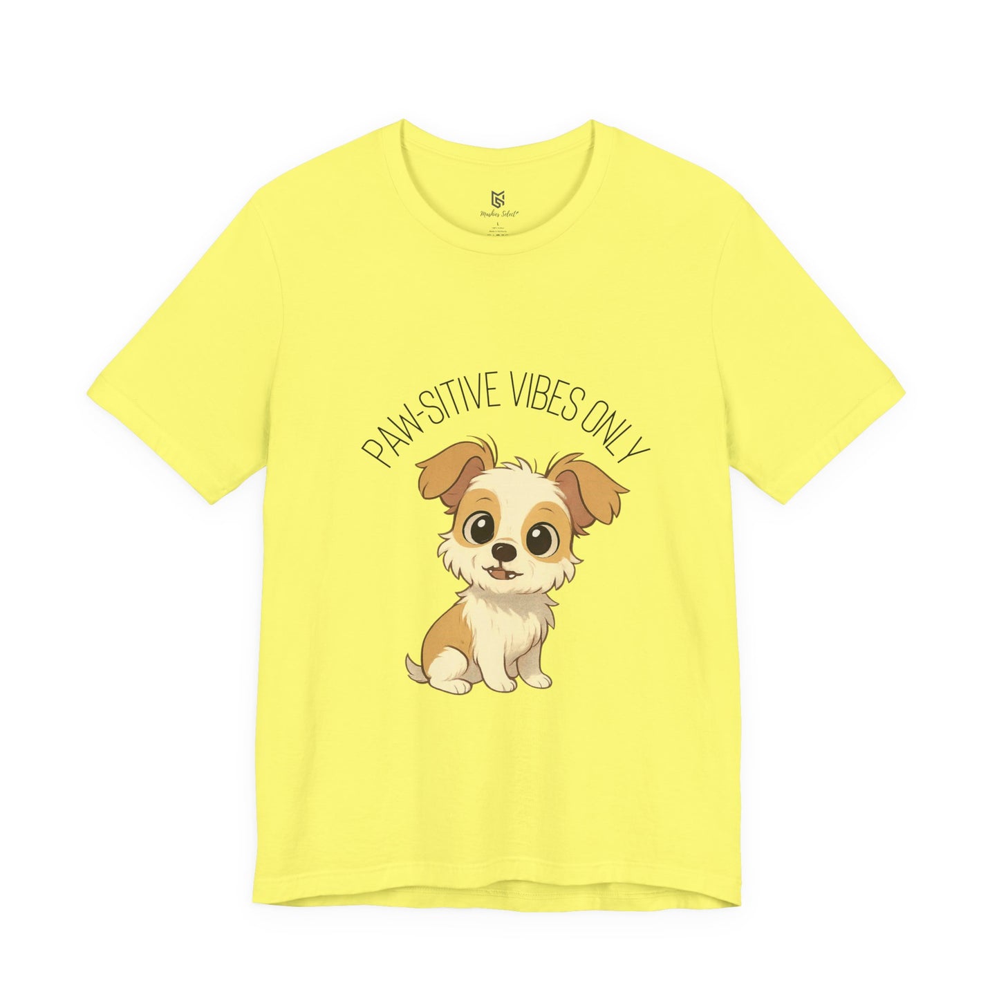 Paw-sitive Vibes Only Dog Lover T-Shirt – Cute Unisex Pet Tee, Animal Lover Gift, Casual Dog Shirt for Birthdays & Everyday Wear