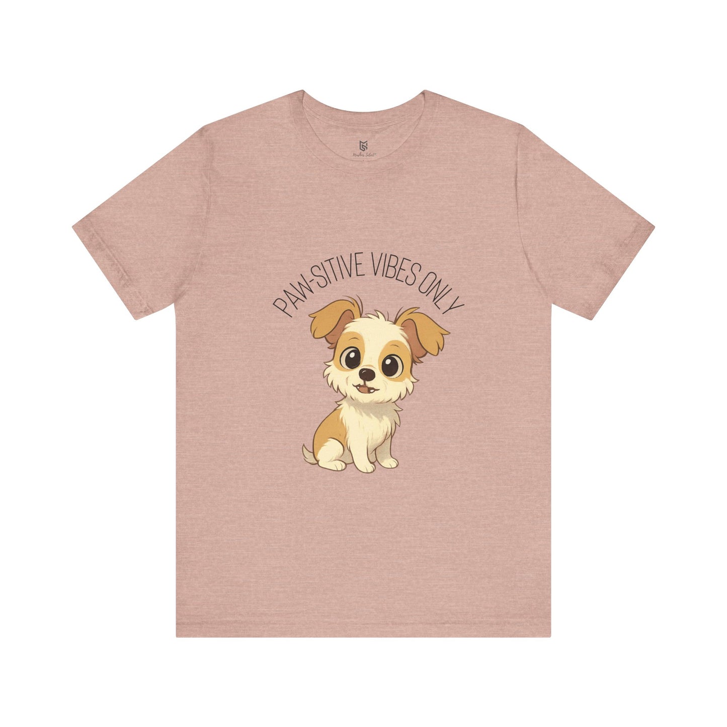 Paw-sitive Vibes Only Dog Lover T-Shirt – Cute Unisex Pet Tee, Animal Lover Gift, Casual Dog Shirt for Birthdays & Everyday Wear
