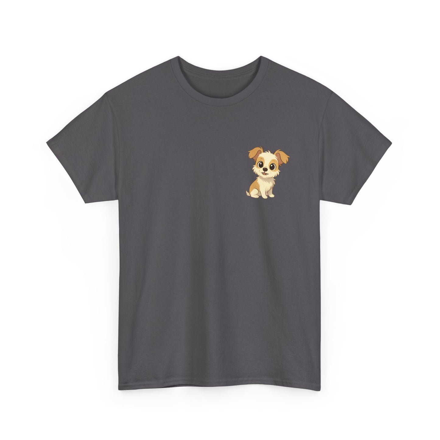 Cute Puppy Unisex Heavy Cotton Tee | Dog Lover Shirt | Pet Owner Gift | Animal Lover Apparel | Birthday & Casual Wea