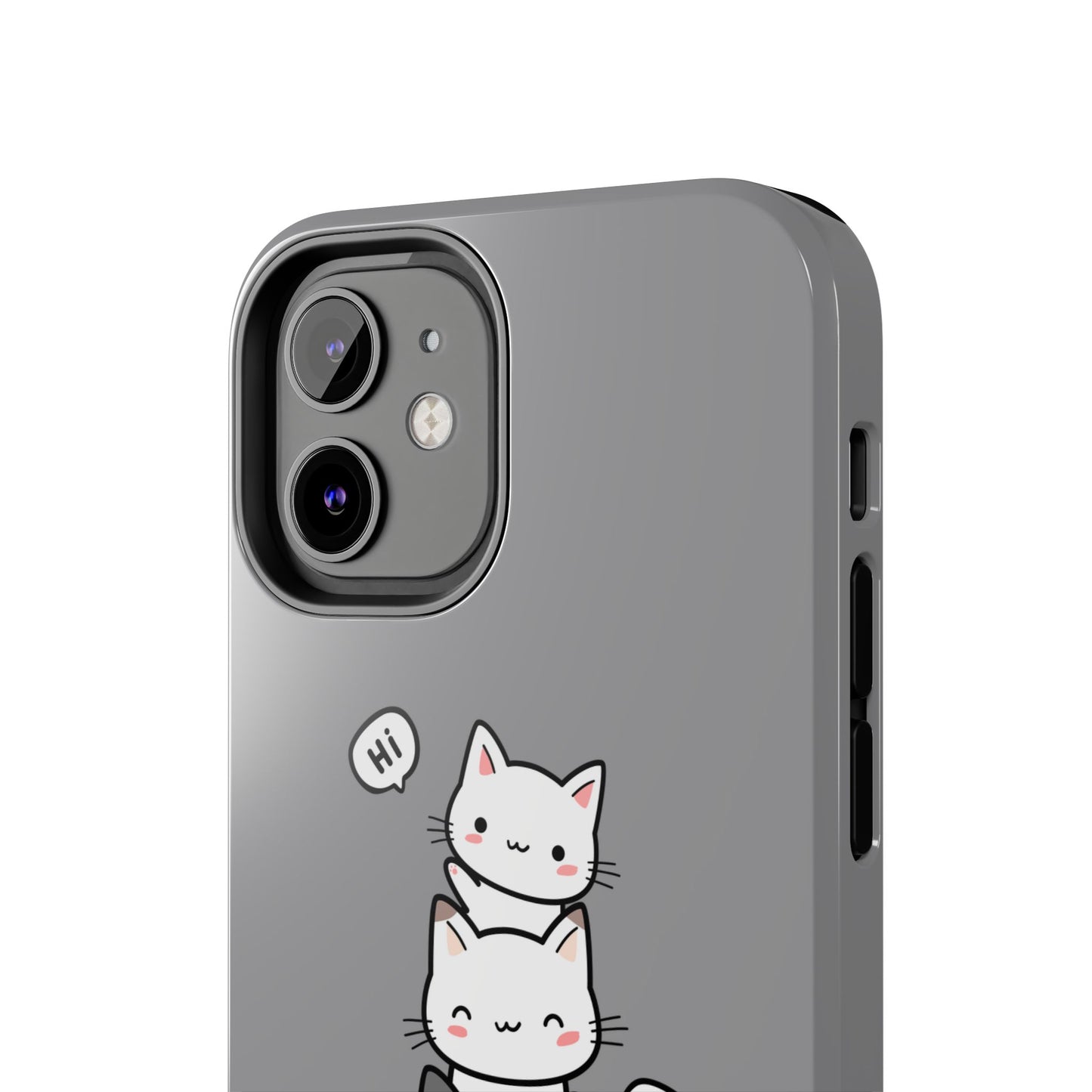 Cute Cat Stack Phone Cases - Adorable Kitty Design, Durable Tough Cases for Cat Lovers, Gifts for Birthdays, Holidays, Daily Use
