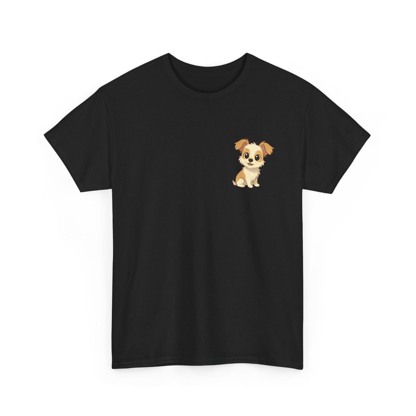 Cute Puppy Unisex Heavy Cotton Tee | Dog Lover Shirt | Pet Owner Gift | Animal Lover Apparel | Birthday & Casual Wea