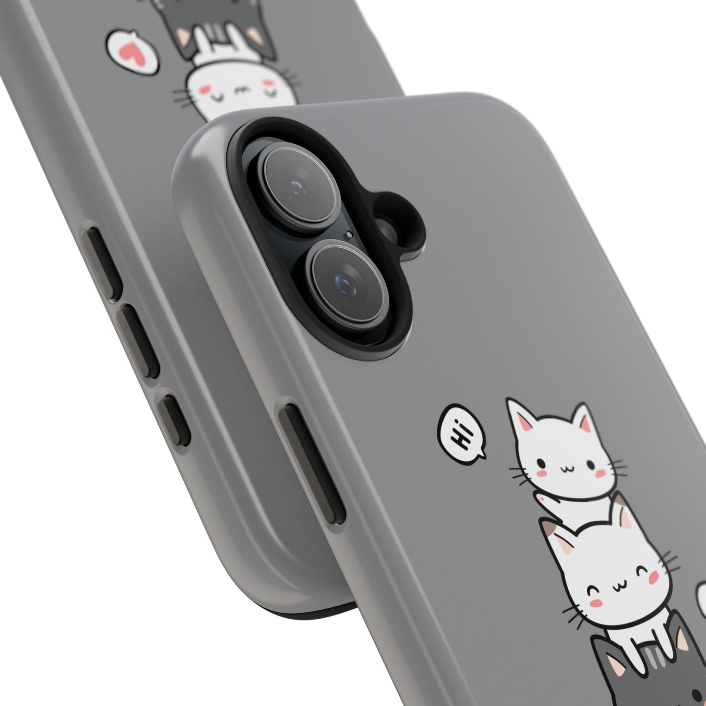Cute Cat Stack Phone Cases - Adorable Kitty Design, Durable Tough Cases for Cat Lovers, Gifts for Birthdays, Holidays, Daily Use