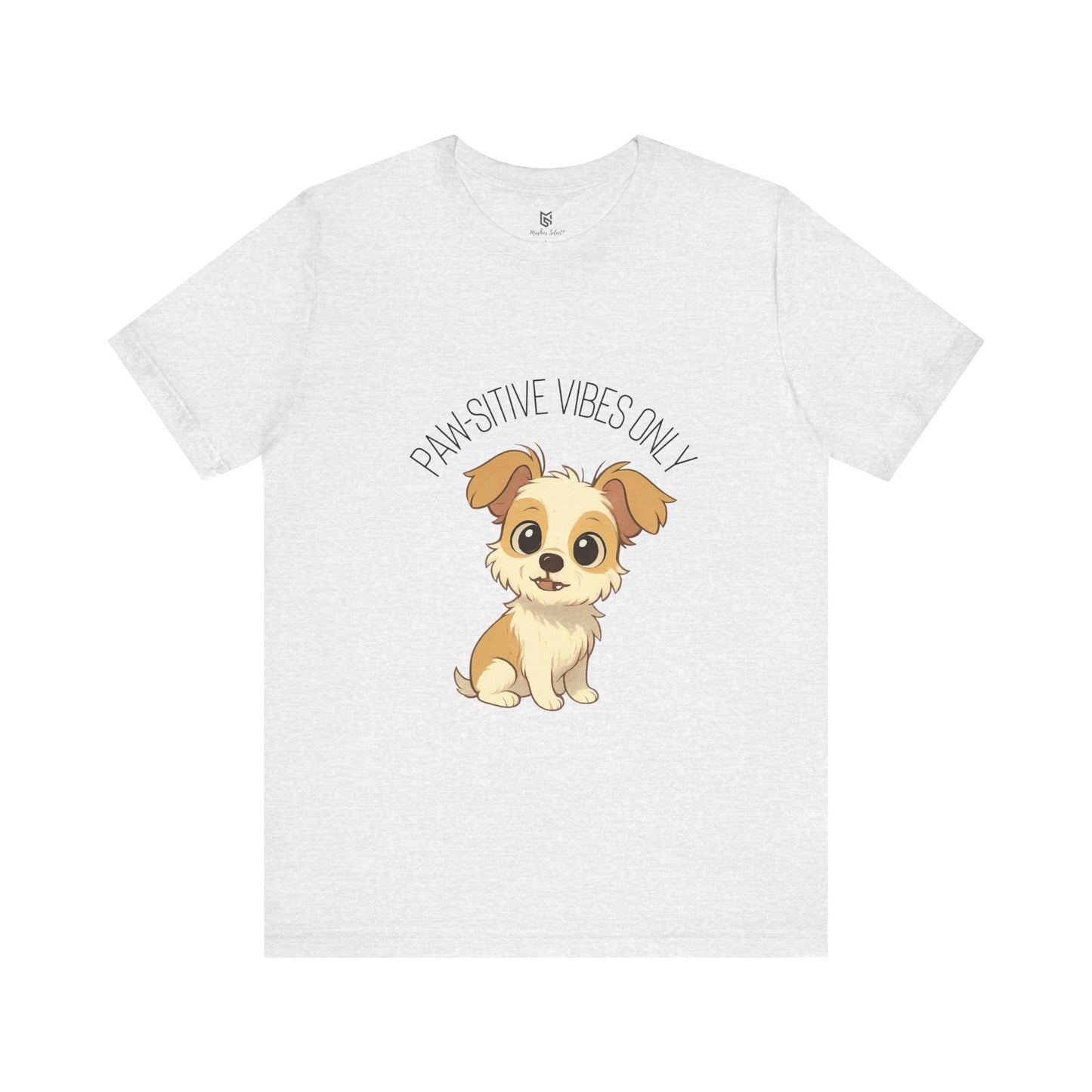 Paw-sitive Vibes Only Dog Lover T-Shirt – Cute Unisex Pet Tee, Animal Lover Gift, Casual Dog Shirt for Birthdays & Everyday Wear