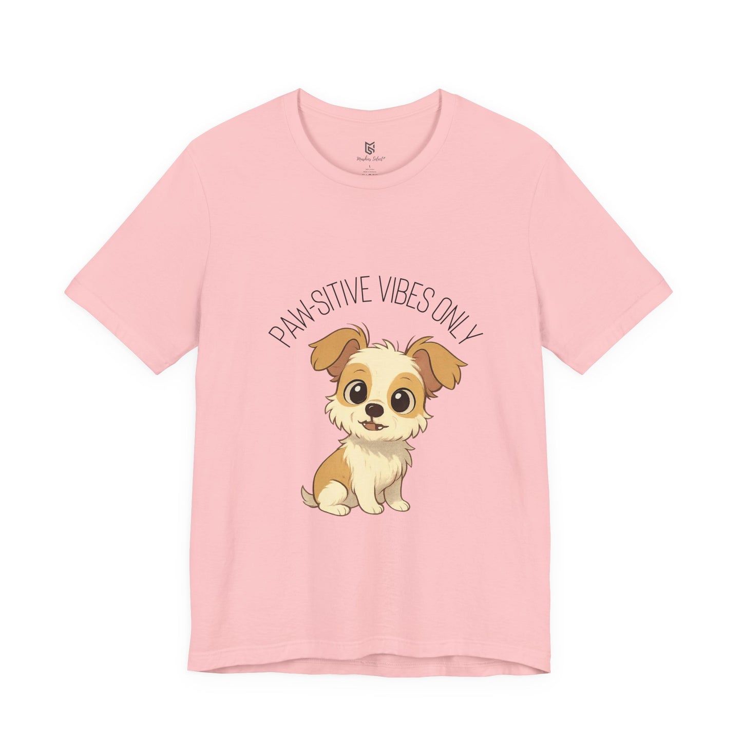 Paw-sitive Vibes Only Dog Lover T-Shirt – Cute Unisex Pet Tee, Animal Lover Gift, Casual Dog Shirt for Birthdays & Everyday Wear