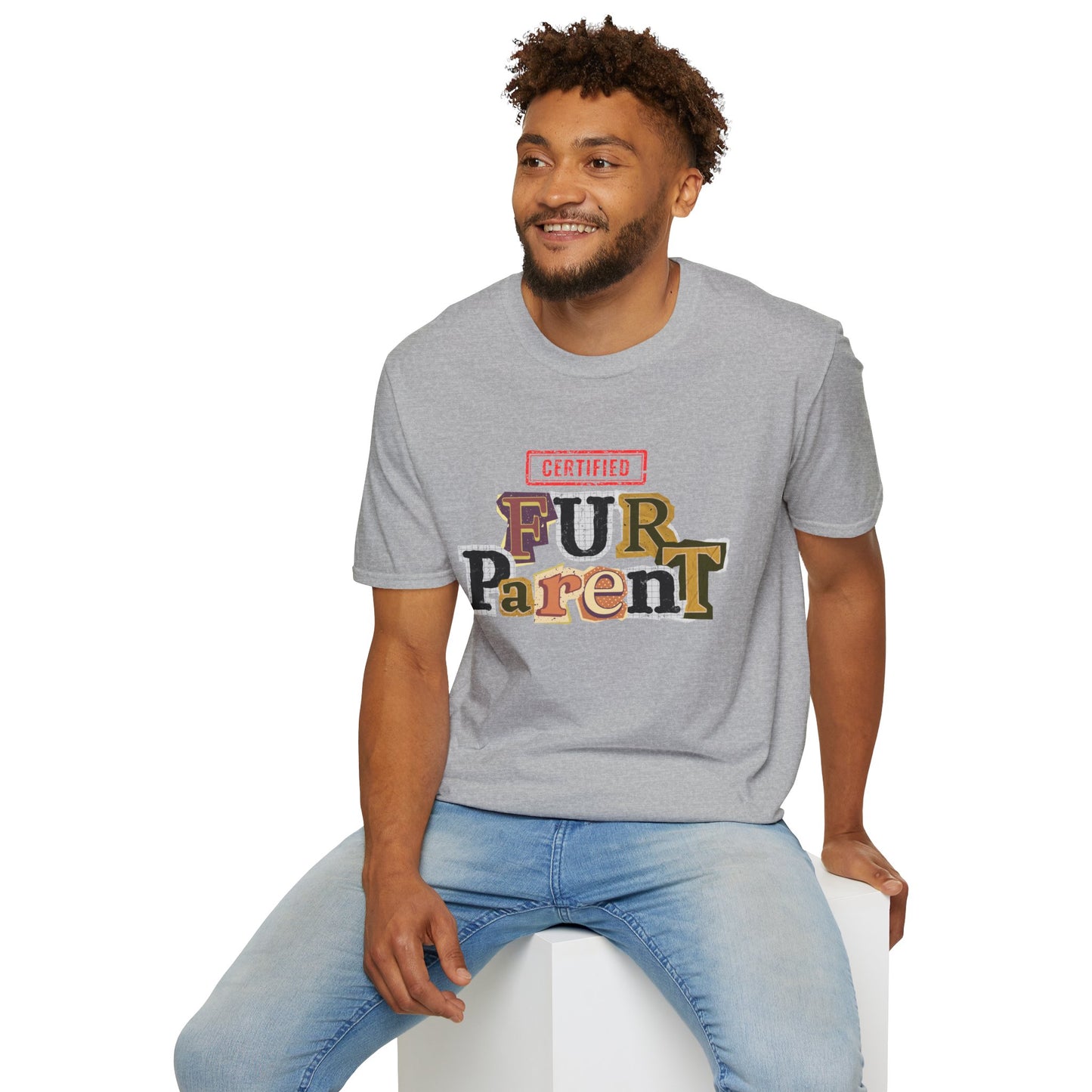 Certified Fur Parent Unisex T-Shirt – Cute Pet Lover Gift, Dog Mom & Dad Shirt, Animal Lover Apparel
