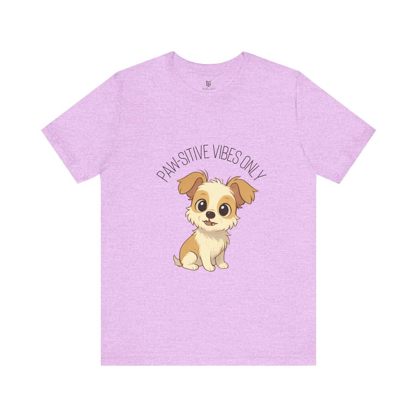 Paw-sitive Vibes Only Dog Lover T-Shirt – Cute Unisex Pet Tee, Animal Lover Gift, Casual Dog Shirt for Birthdays & Everyday Wear
