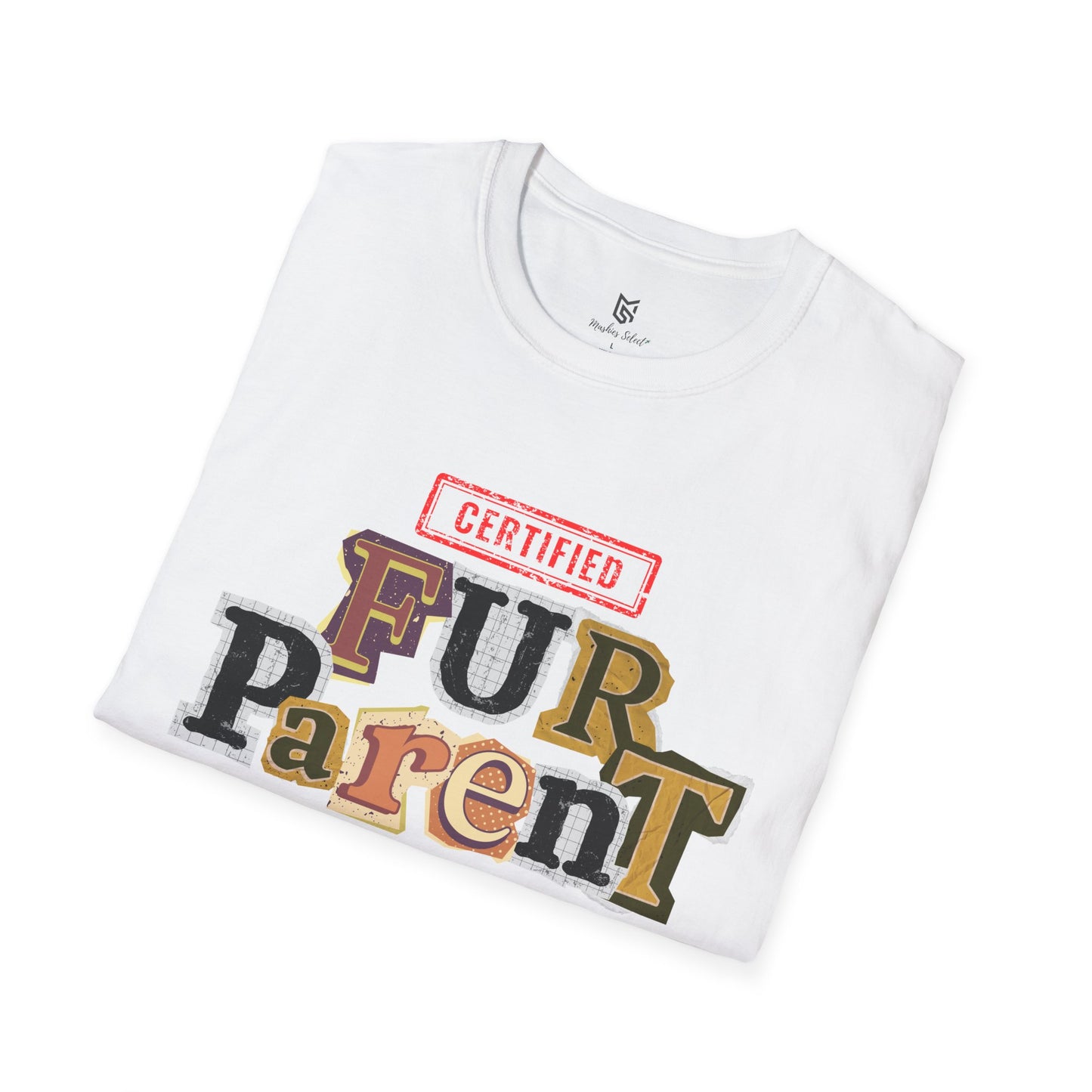 Certified Fur Parent Unisex T-Shirt – Cute Pet Lover Gift, Dog Mom & Dad Shirt, Animal Lover Apparel