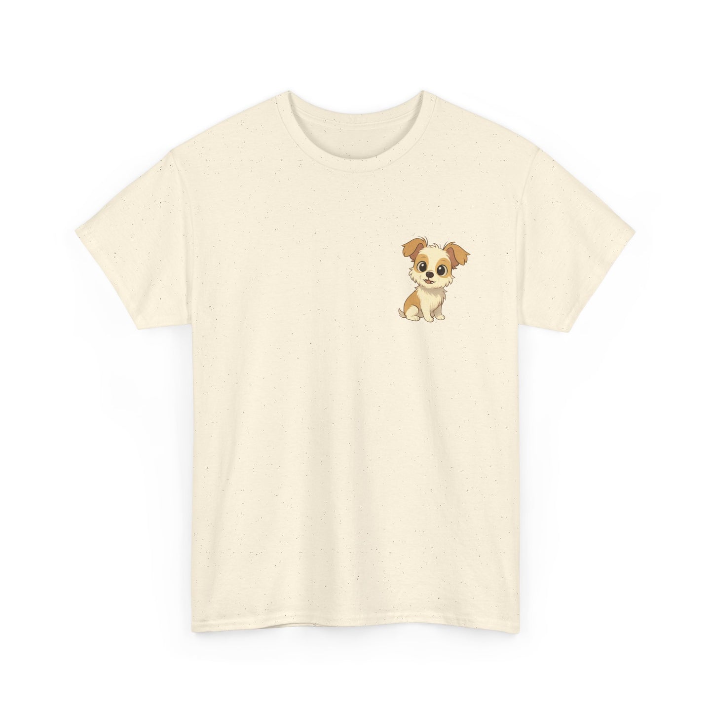 Cute Puppy Unisex Heavy Cotton Tee | Dog Lover Shirt | Pet Owner Gift | Animal Lover Apparel | Birthday & Casual Wea