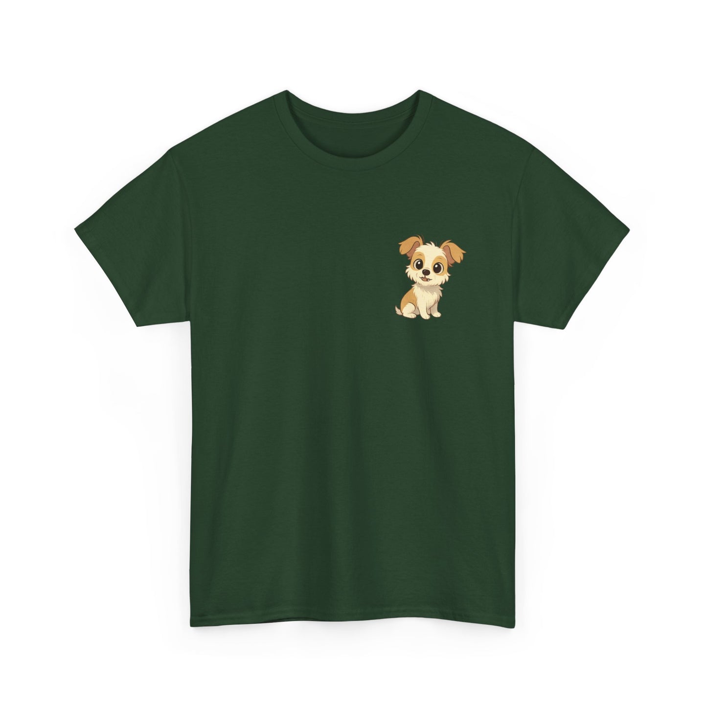 Cute Puppy Unisex Heavy Cotton Tee | Dog Lover Shirt | Pet Owner Gift | Animal Lover Apparel | Birthday & Casual Wea