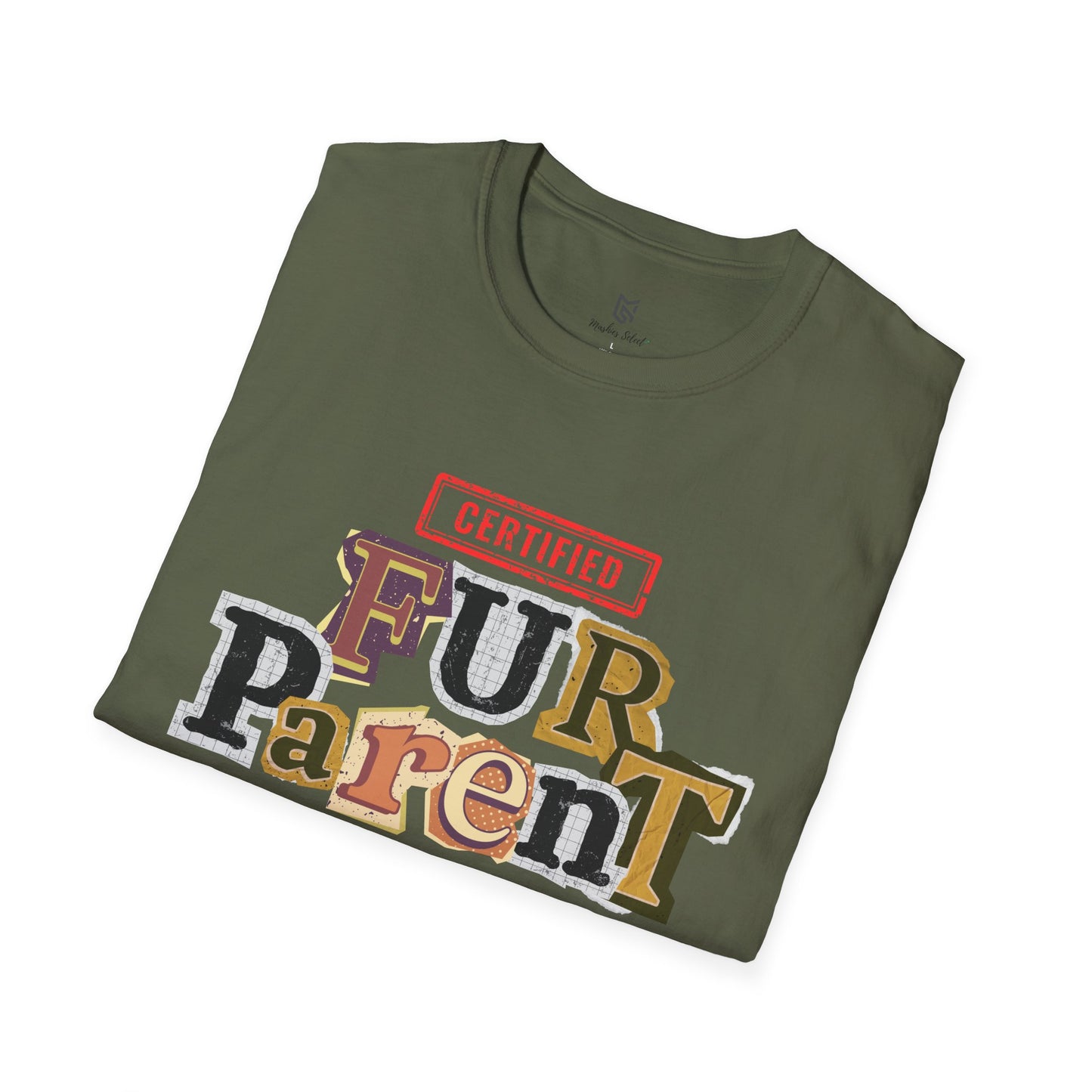 Certified Fur Parent Unisex T-Shirt – Cute Pet Lover Gift, Dog Mom & Dad Shirt, Animal Lover Apparel