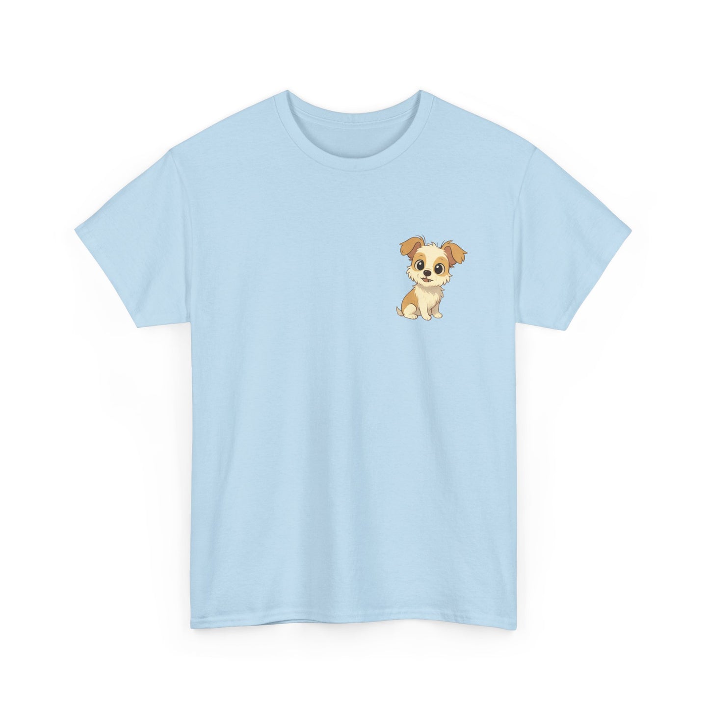 Cute Puppy Unisex Heavy Cotton Tee | Dog Lover Shirt | Pet Owner Gift | Animal Lover Apparel | Birthday & Casual Wea