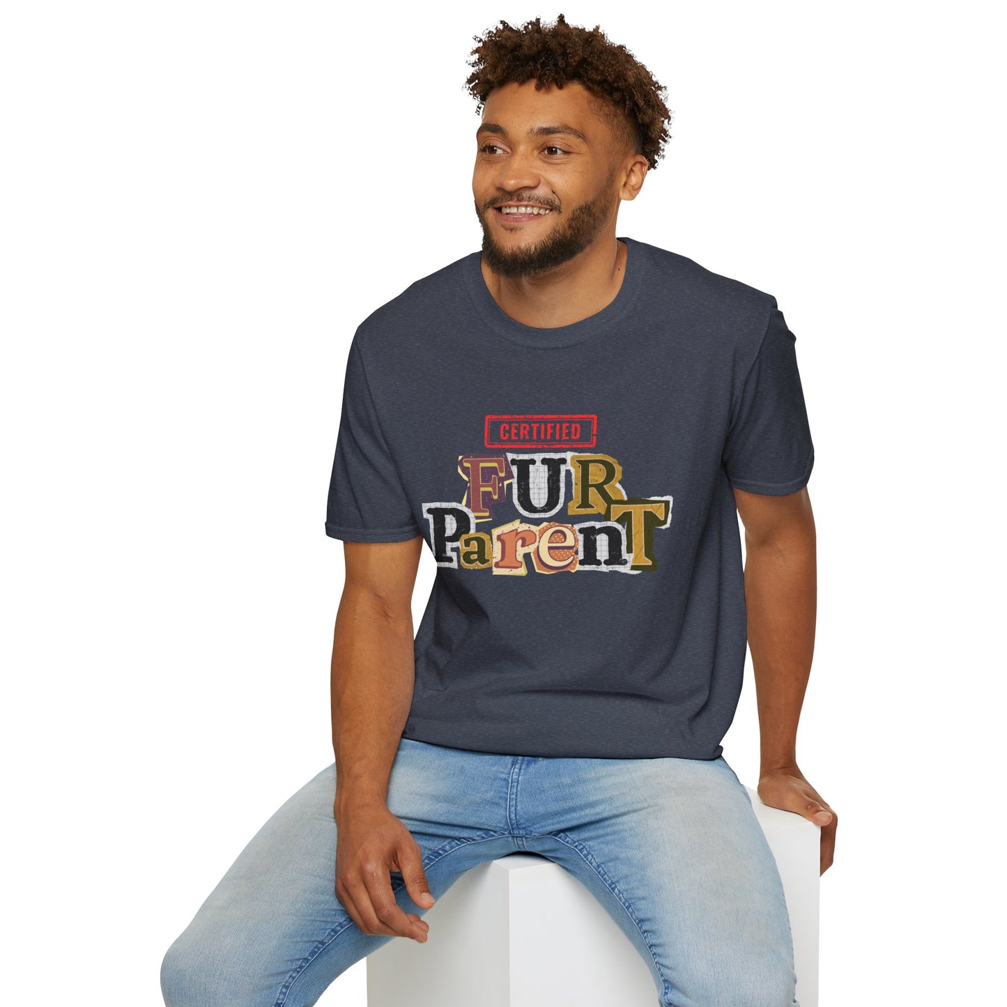 Certified Fur Parent Unisex T-Shirt – Cute Pet Lover Gift, Dog Mom & Dad Shirt, Animal Lover Apparel