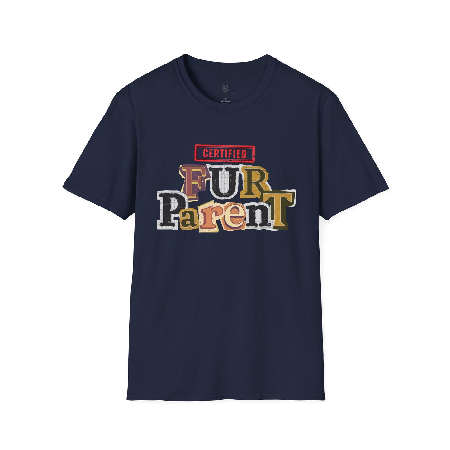 Certified Fur Parent Unisex T-Shirt – Cute Pet Lover Gift, Dog Mom & Dad Shirt, Animal Lover Apparel