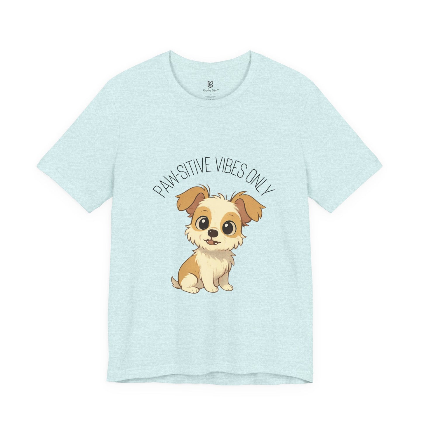 Paw-sitive Vibes Only Dog Lover T-Shirt – Cute Unisex Pet Tee, Animal Lover Gift, Casual Dog Shirt for Birthdays & Everyday Wear