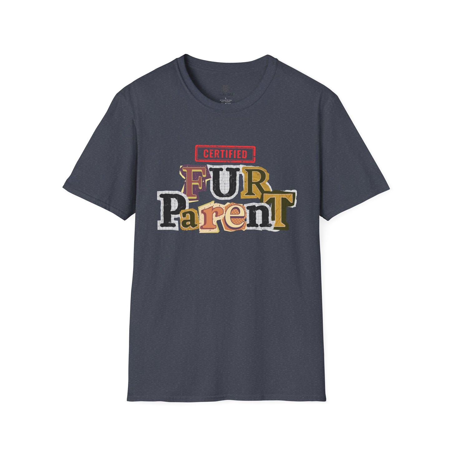 Certified Fur Parent Unisex T-Shirt – Cute Pet Lover Gift, Dog Mom & Dad Shirt, Animal Lover Apparel