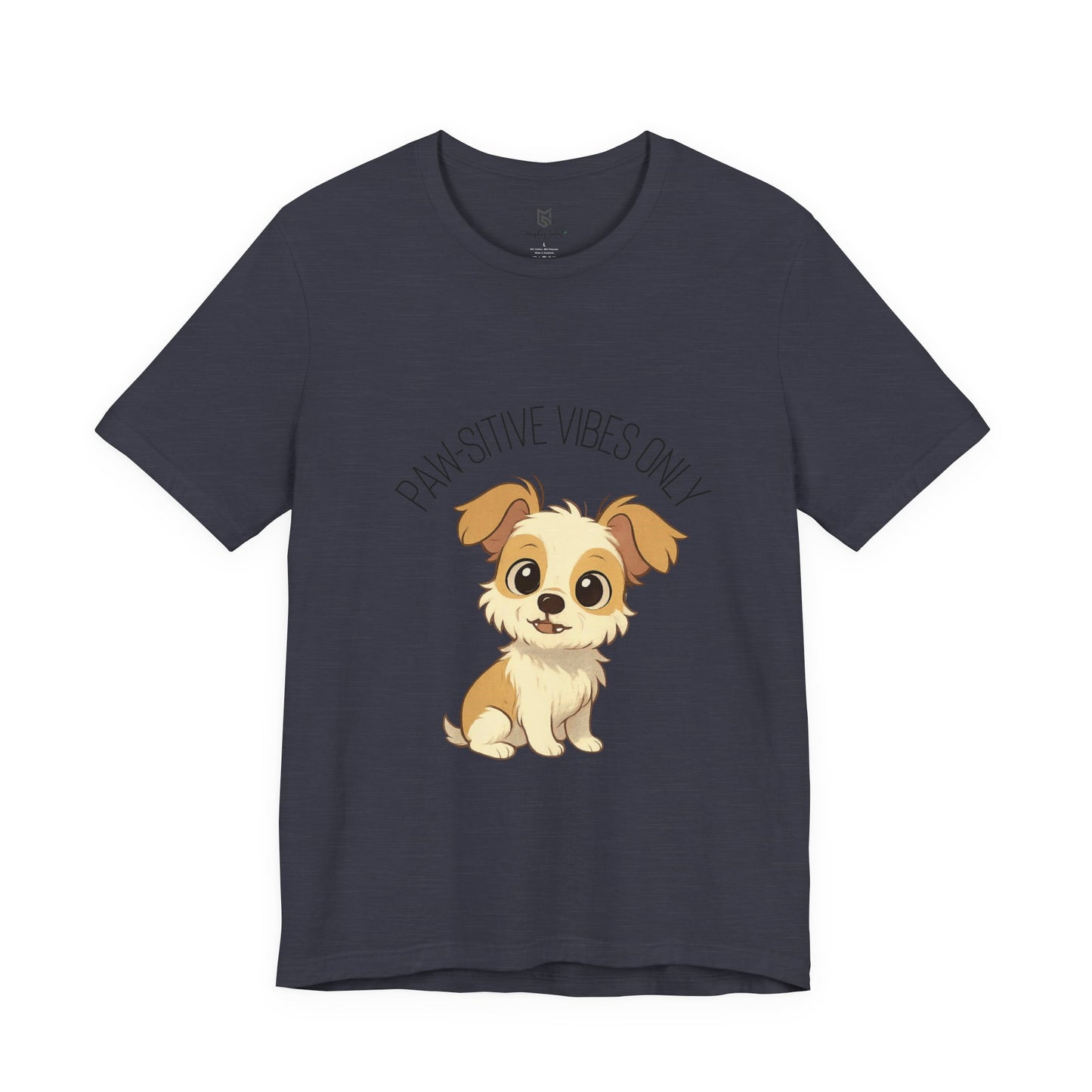Paw-sitive Vibes Only Dog Lover T-Shirt – Cute Unisex Pet Tee, Animal Lover Gift, Casual Dog Shirt for Birthdays & Everyday Wear
