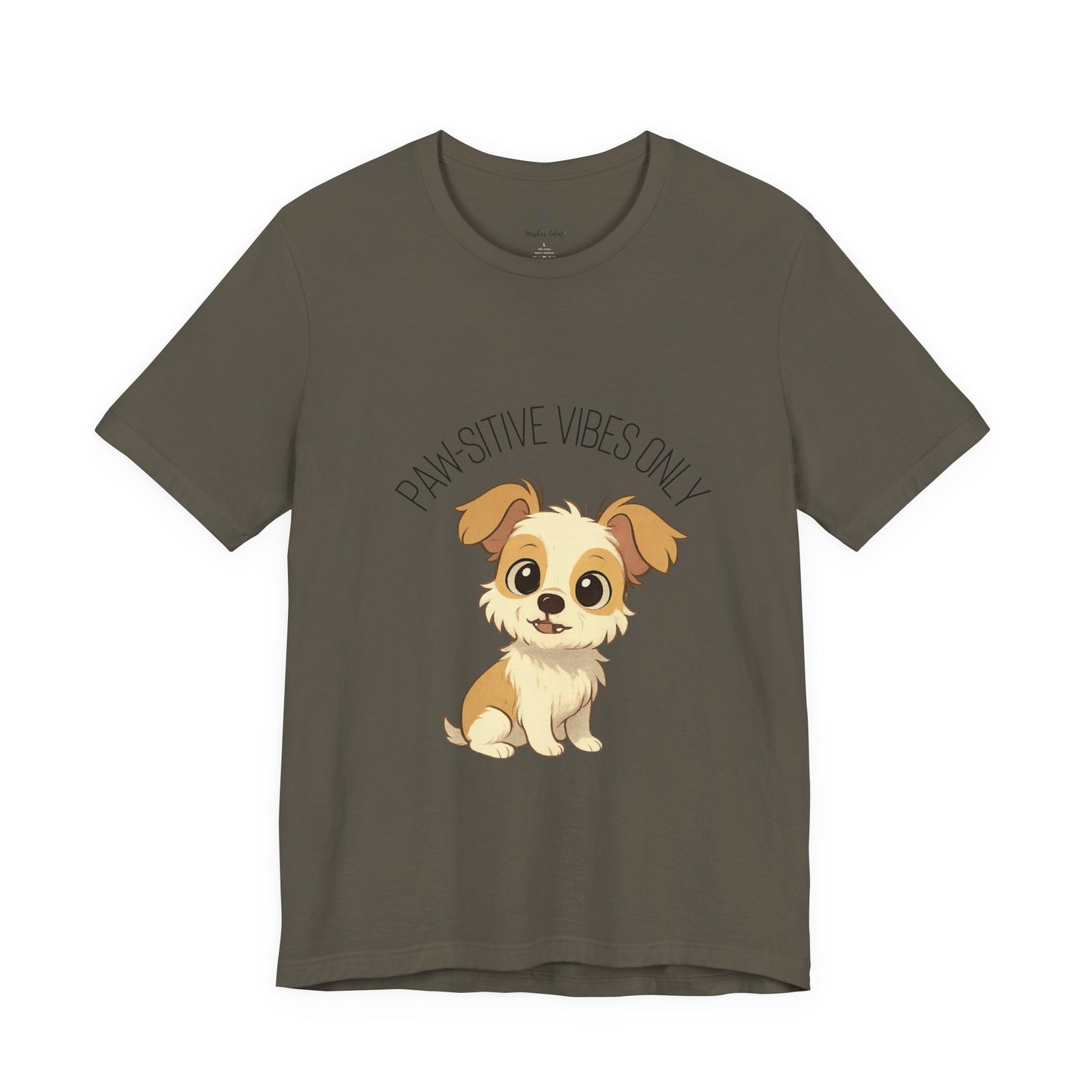 Paw-sitive Vibes Only Dog Lover T-Shirt – Cute Unisex Pet Tee, Animal Lover Gift, Casual Dog Shirt for Birthdays & Everyday Wear