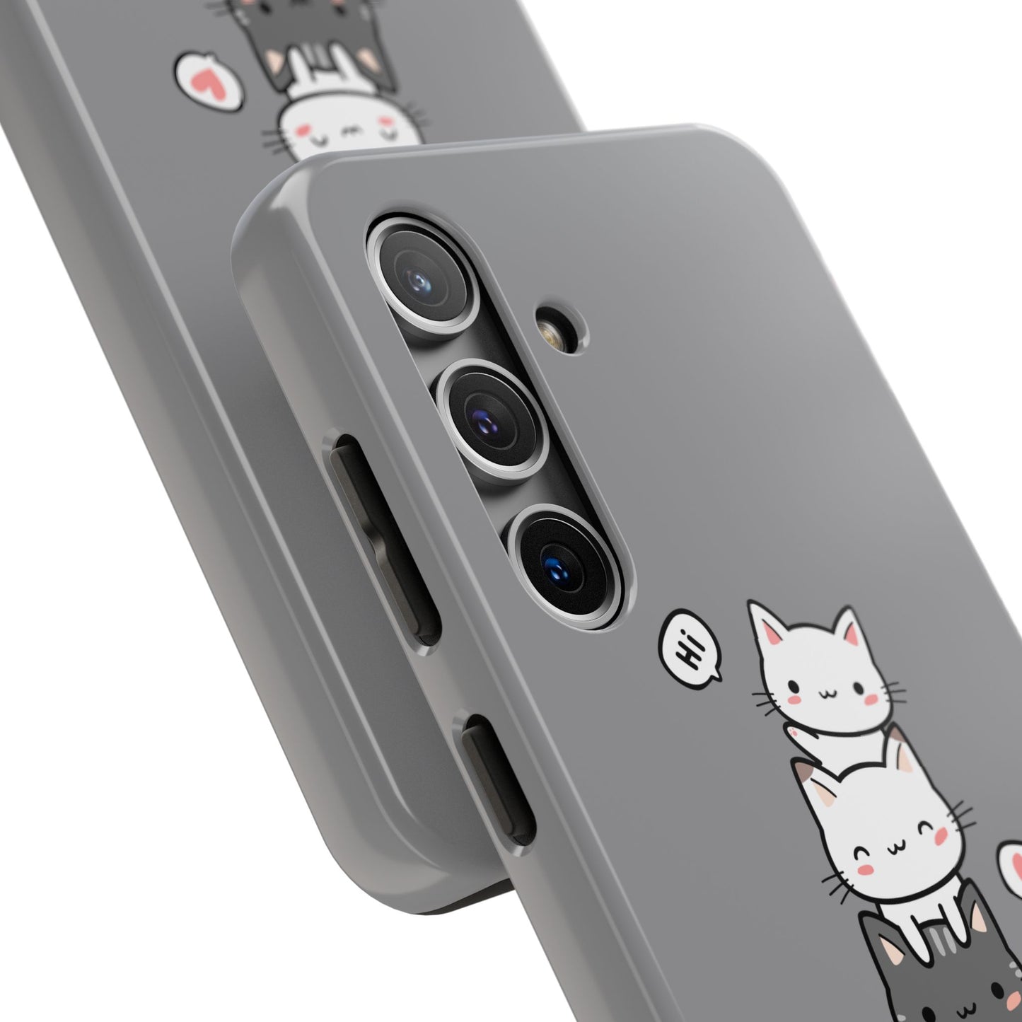 Cute Cat Stack Phone Cases - Adorable Kitty Design, Durable Tough Cases for Cat Lovers, Gifts for Birthdays, Holidays, Daily Use