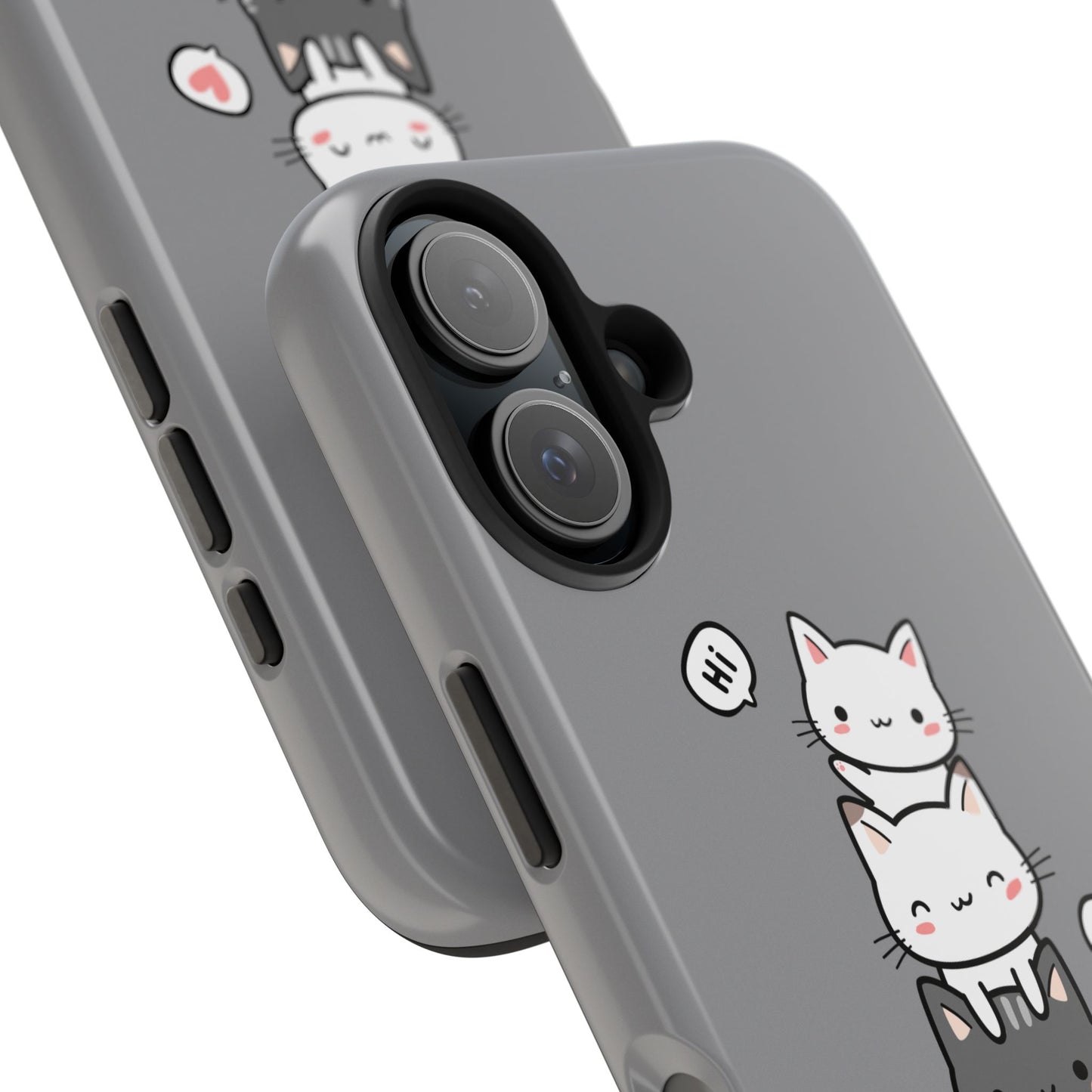 Cute Cat Stack Phone Cases - Adorable Kitty Design, Durable Tough Cases for Cat Lovers, Gifts for Birthdays, Holidays, Daily Use