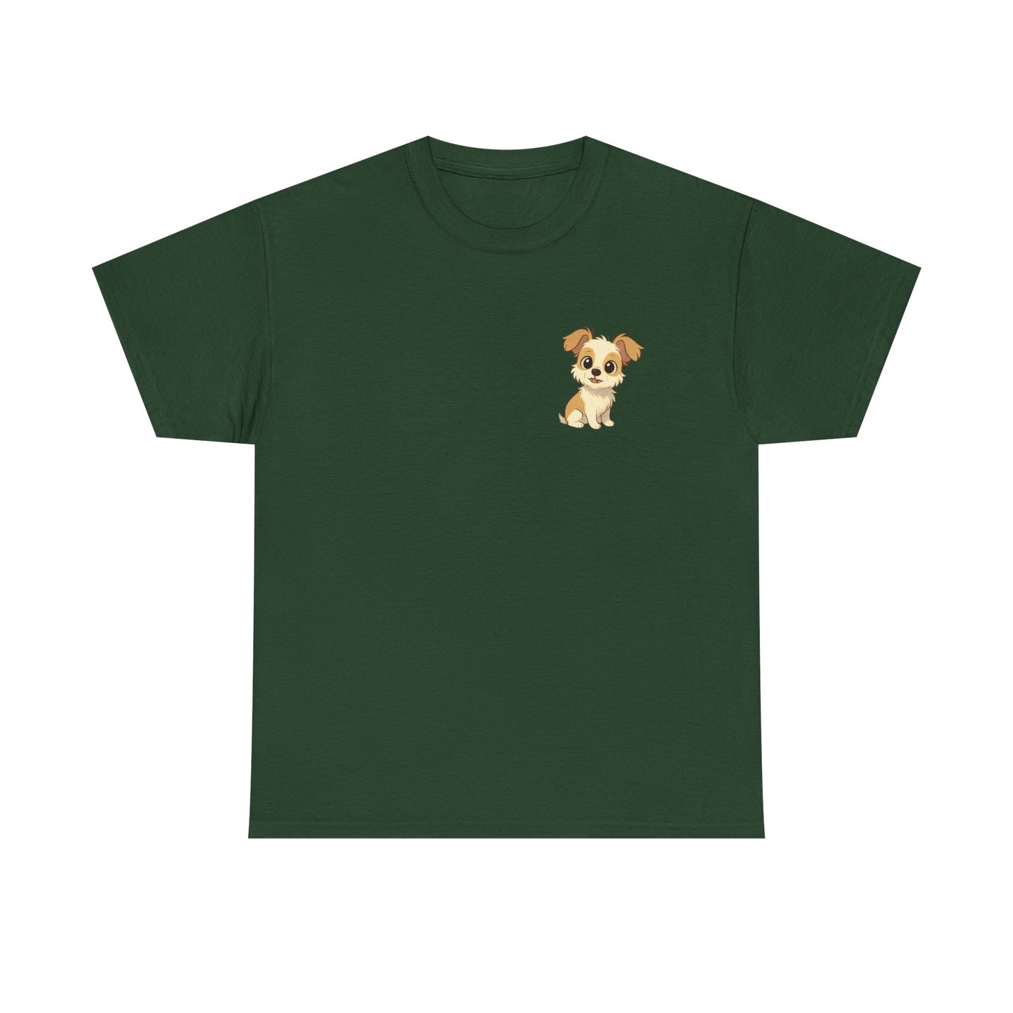 Cute Puppy Unisex Heavy Cotton Tee | Dog Lover Shirt | Pet Owner Gift | Animal Lover Apparel | Birthday & Casual Wea