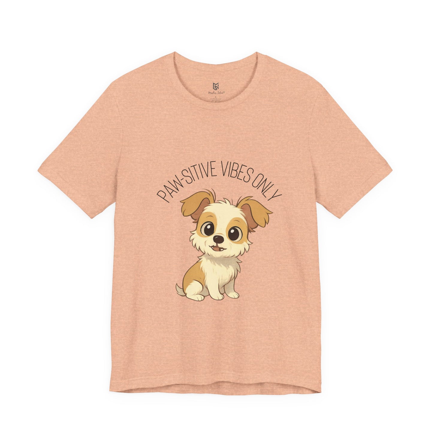Paw-sitive Vibes Only Dog Lover T-Shirt – Cute Unisex Pet Tee, Animal Lover Gift, Casual Dog Shirt for Birthdays & Everyday Wear
