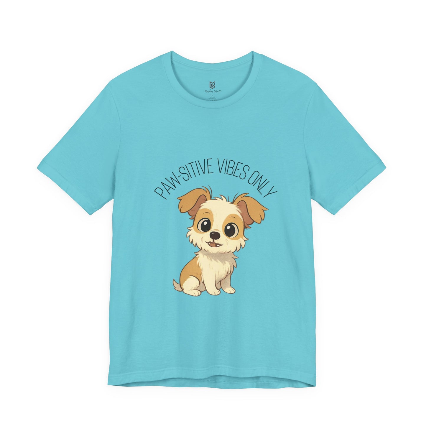 Paw-sitive Vibes Only Dog Lover T-Shirt – Cute Unisex Pet Tee, Animal Lover Gift, Casual Dog Shirt for Birthdays & Everyday Wear
