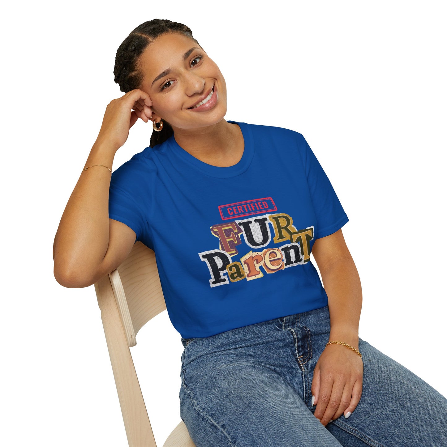 Certified Fur Parent Unisex T-Shirt – Cute Pet Lover Gift, Dog Mom & Dad Shirt, Animal Lover Apparel