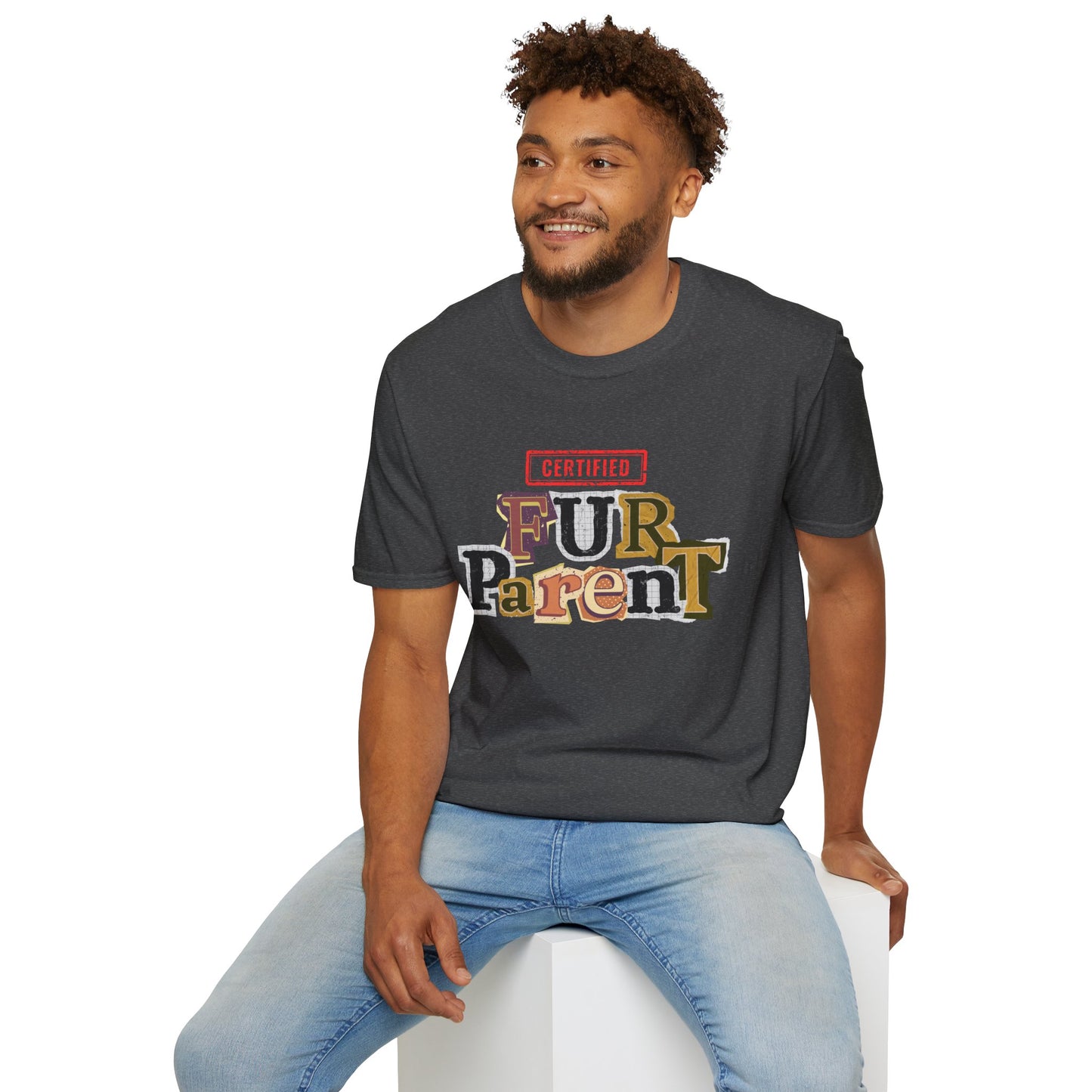 Certified Fur Parent Unisex T-Shirt – Cute Pet Lover Gift, Dog Mom & Dad Shirt, Animal Lover Apparel