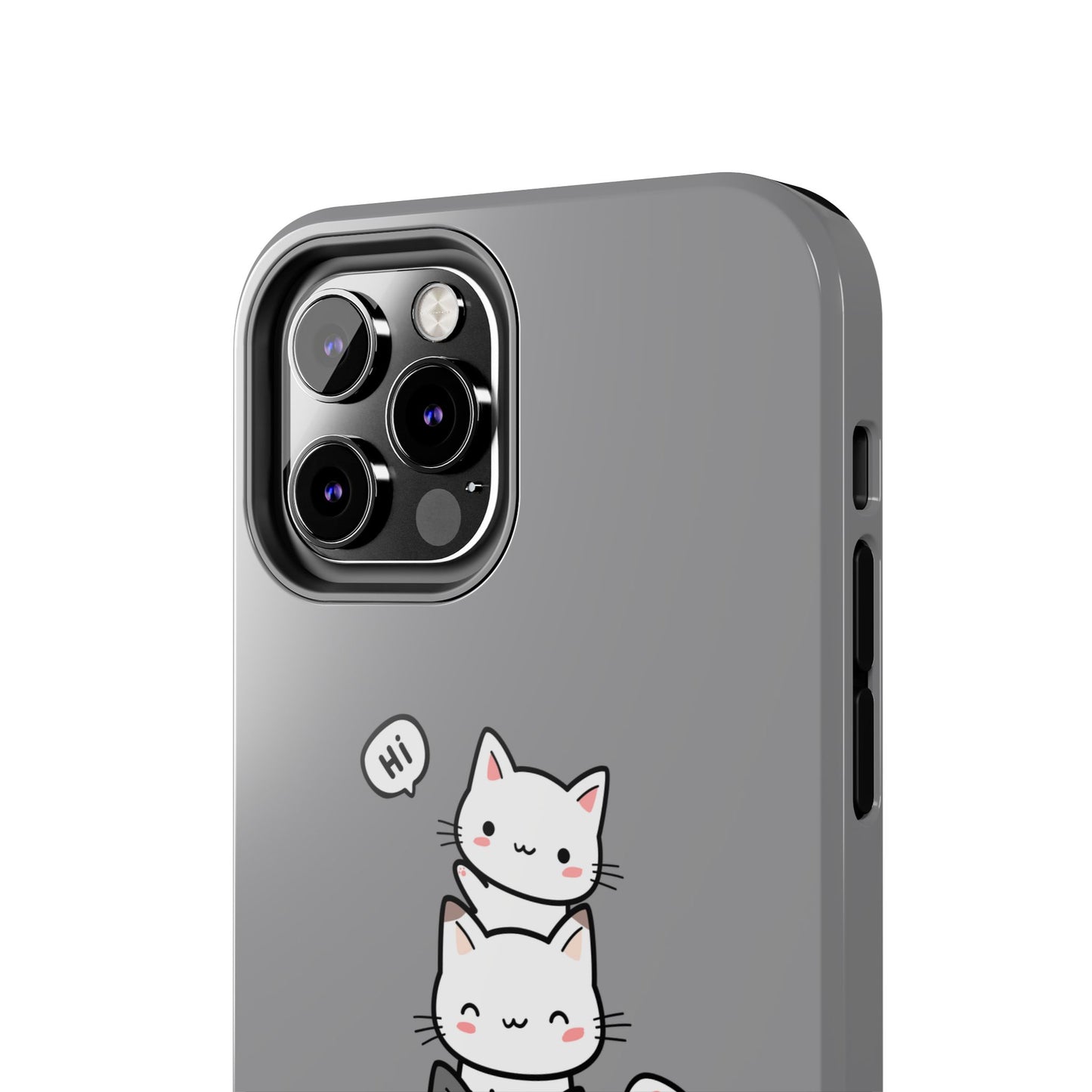 Cute Cat Stack Phone Cases - Adorable Kitty Design, Durable Tough Cases for Cat Lovers, Gifts for Birthdays, Holidays, Daily Use