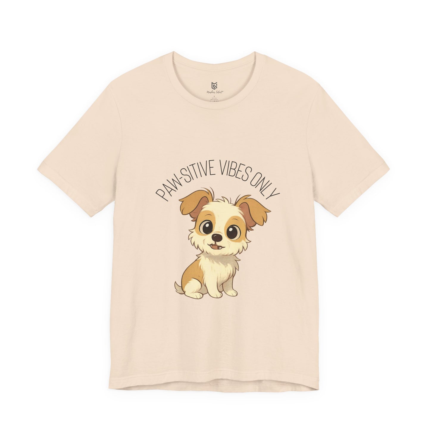 Paw-sitive Vibes Only Dog Lover T-Shirt – Cute Unisex Pet Tee, Animal Lover Gift, Casual Dog Shirt for Birthdays & Everyday Wear