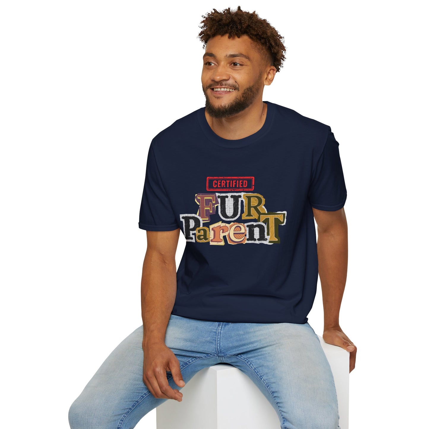 Certified Fur Parent Unisex T-Shirt – Cute Pet Lover Gift, Dog Mom & Dad Shirt, Animal Lover Apparel