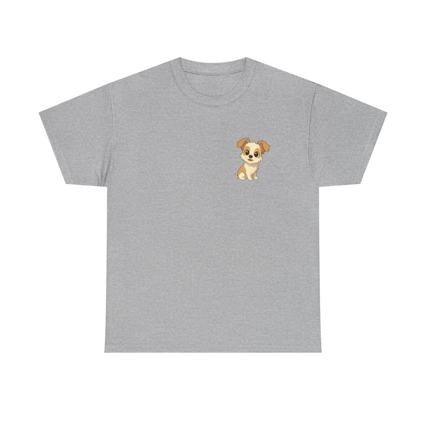 Cute Puppy Unisex Heavy Cotton Tee | Dog Lover Shirt | Pet Owner Gift | Animal Lover Apparel | Birthday & Casual Wea