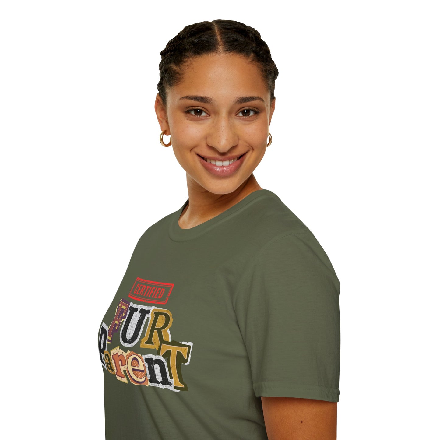 Certified Fur Parent Unisex T-Shirt – Cute Pet Lover Gift, Dog Mom & Dad Shirt, Animal Lover Apparel