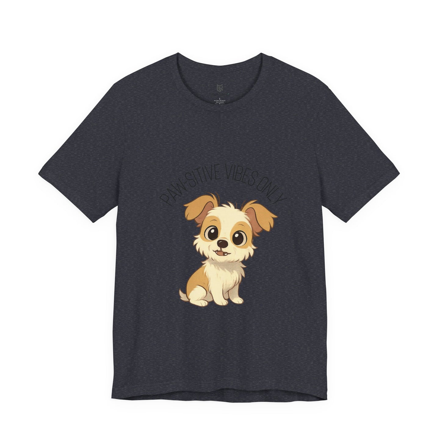 Paw-sitive Vibes Only Dog Lover T-Shirt – Cute Unisex Pet Tee, Animal Lover Gift, Casual Dog Shirt for Birthdays & Everyday Wear