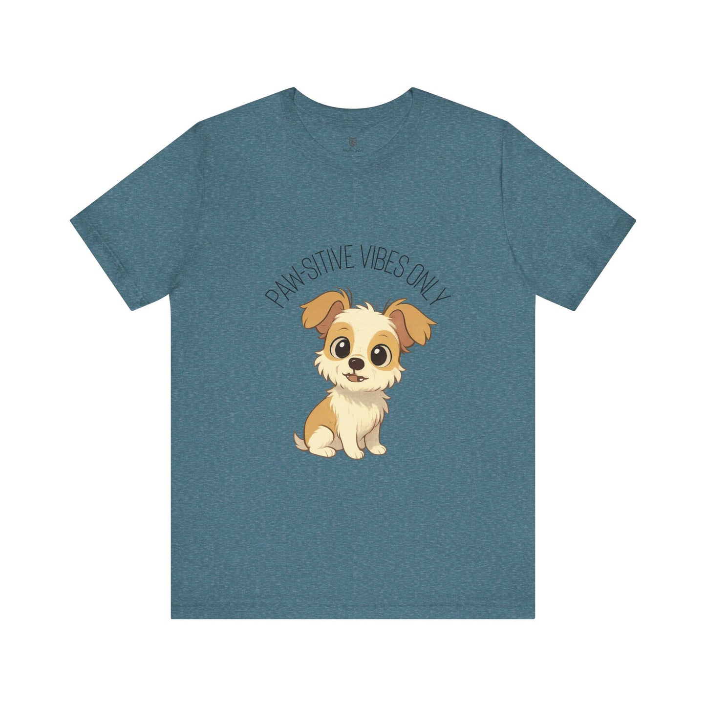 Paw-sitive Vibes Only Dog Lover T-Shirt – Cute Unisex Pet Tee, Animal Lover Gift, Casual Dog Shirt for Birthdays & Everyday Wear