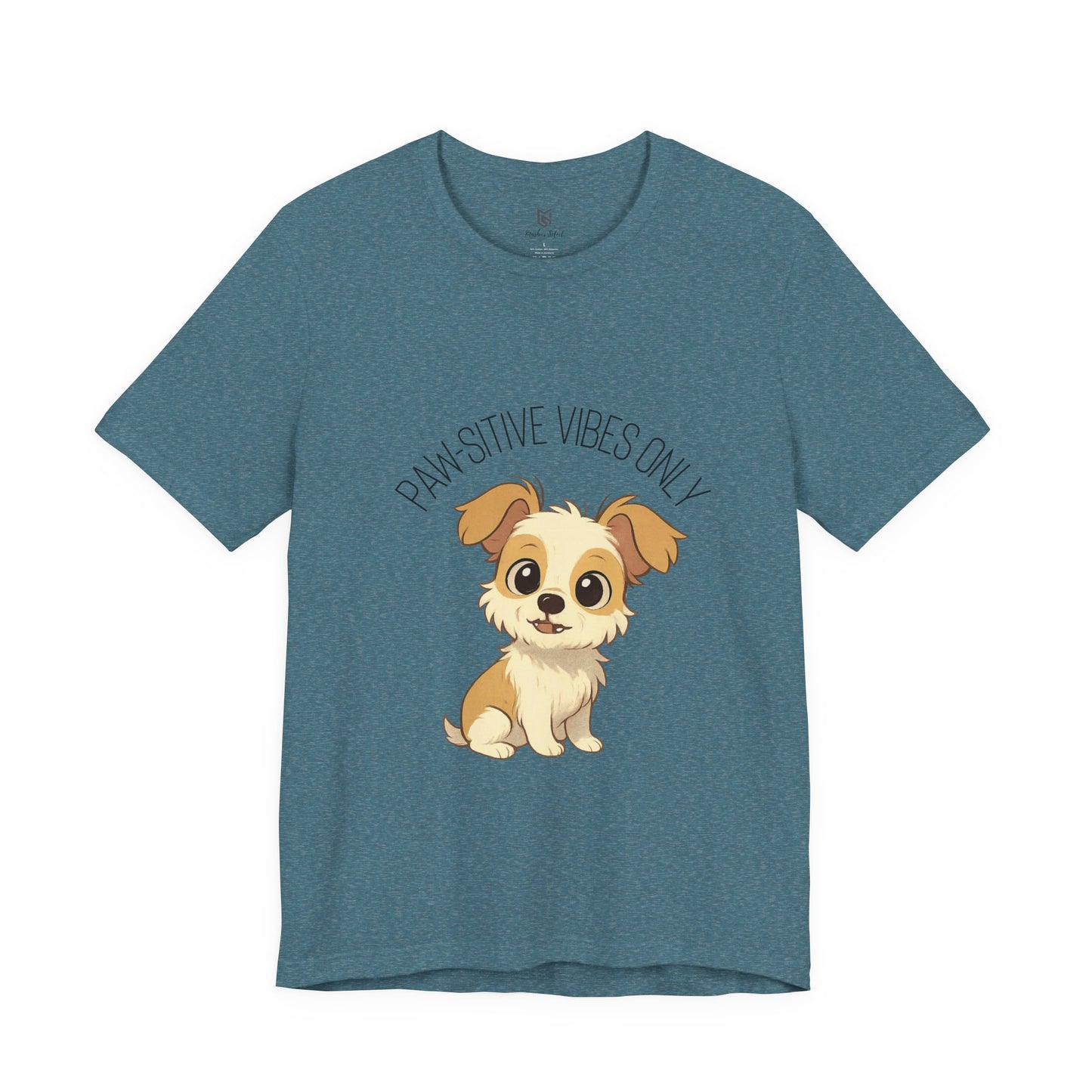 Paw-sitive Vibes Only Dog Lover T-Shirt – Cute Unisex Pet Tee, Animal Lover Gift, Casual Dog Shirt for Birthdays & Everyday Wear
