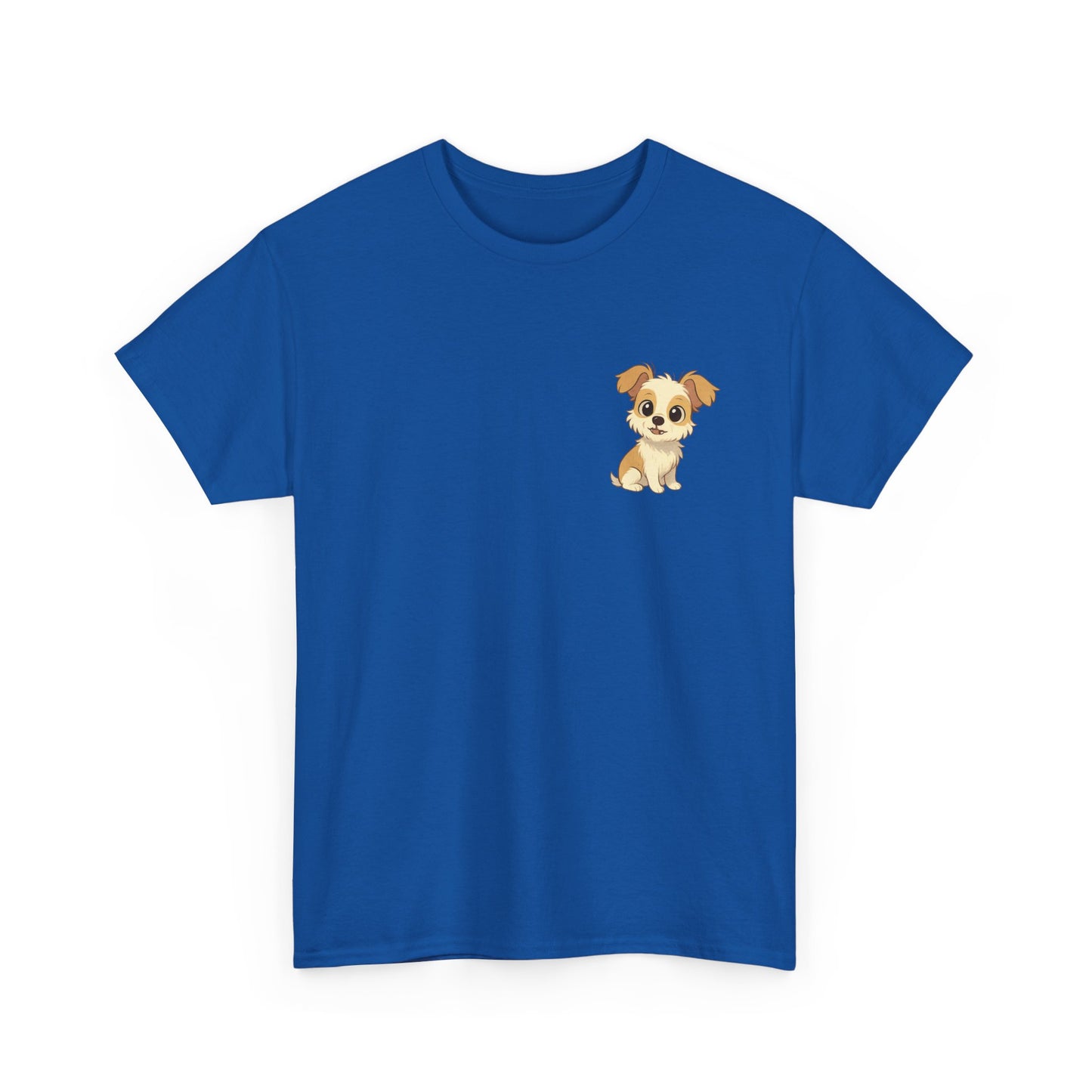 Cute Puppy Unisex Heavy Cotton Tee | Dog Lover Shirt | Pet Owner Gift | Animal Lover Apparel | Birthday & Casual Wea