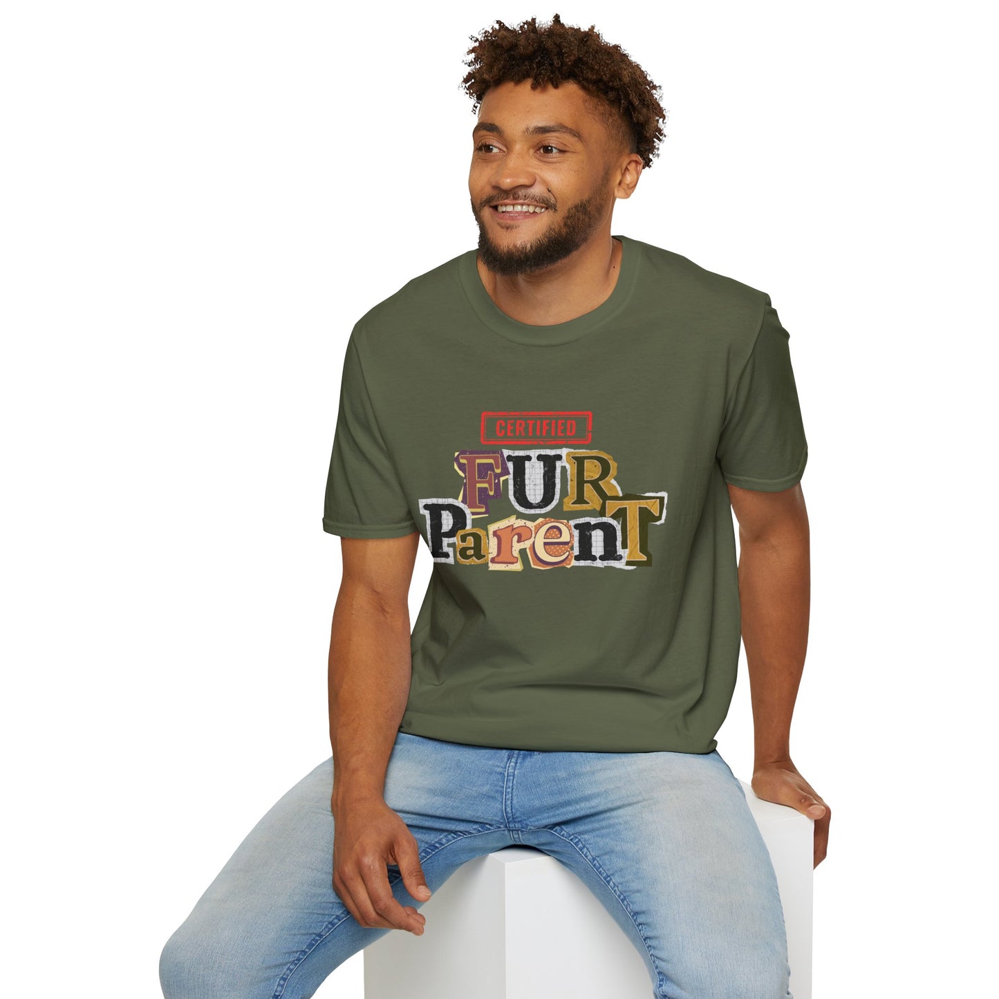Certified Fur Parent Unisex T-Shirt – Cute Pet Lover Gift, Dog Mom & Dad Shirt, Animal Lover Apparel