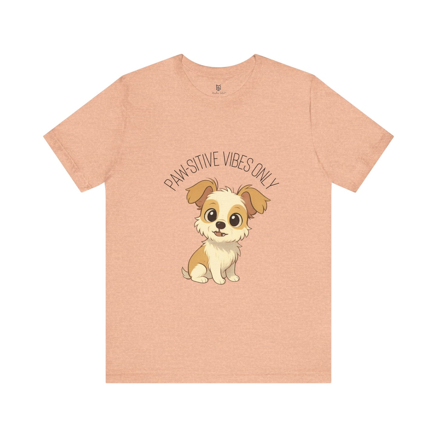 Paw-sitive Vibes Only Dog Lover T-Shirt – Cute Unisex Pet Tee, Animal Lover Gift, Casual Dog Shirt for Birthdays & Everyday Wear