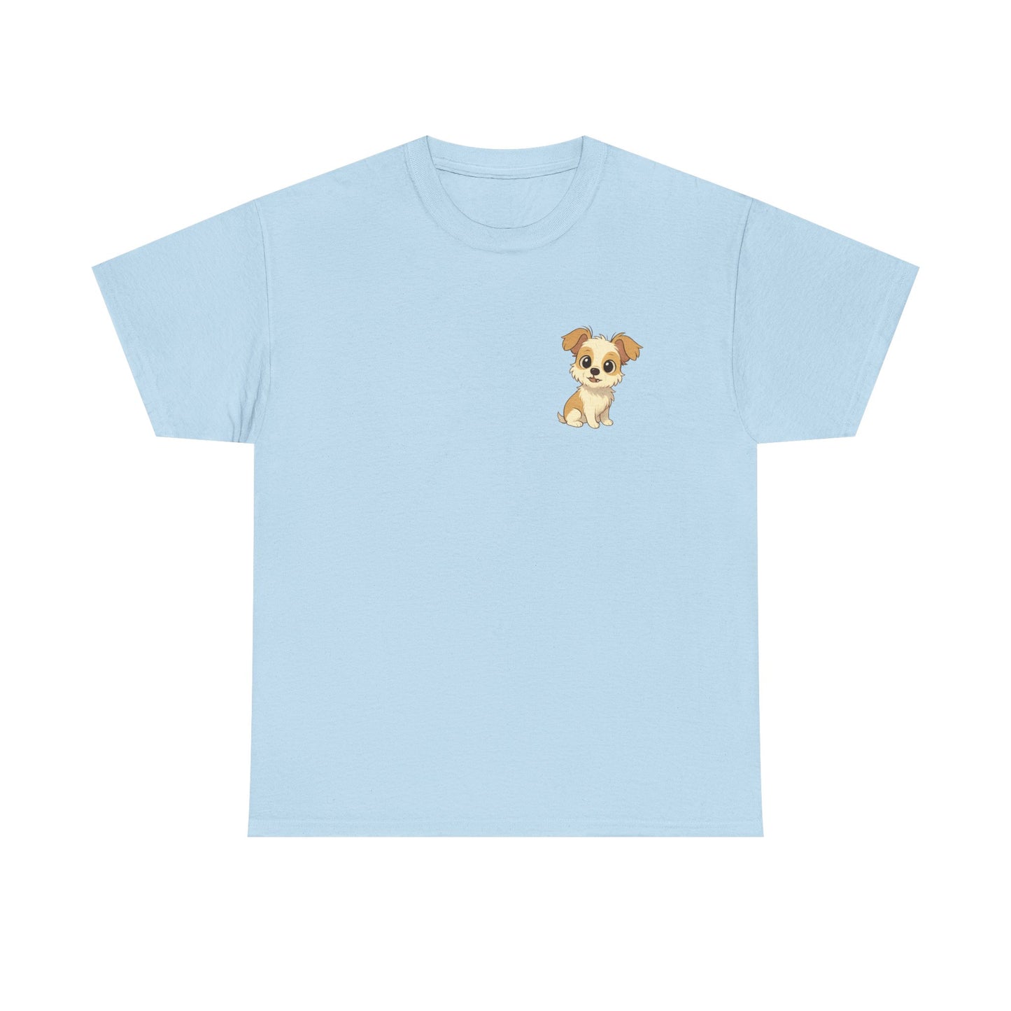 Cute Puppy Unisex Heavy Cotton Tee | Dog Lover Shirt | Pet Owner Gift | Animal Lover Apparel | Birthday & Casual Wea