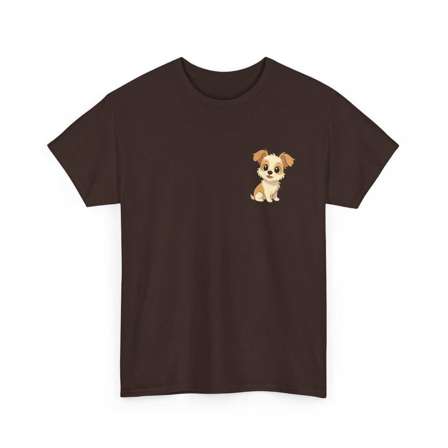 Cute Puppy Unisex Heavy Cotton Tee | Dog Lover Shirt | Pet Owner Gift | Animal Lover Apparel | Birthday & Casual Wea