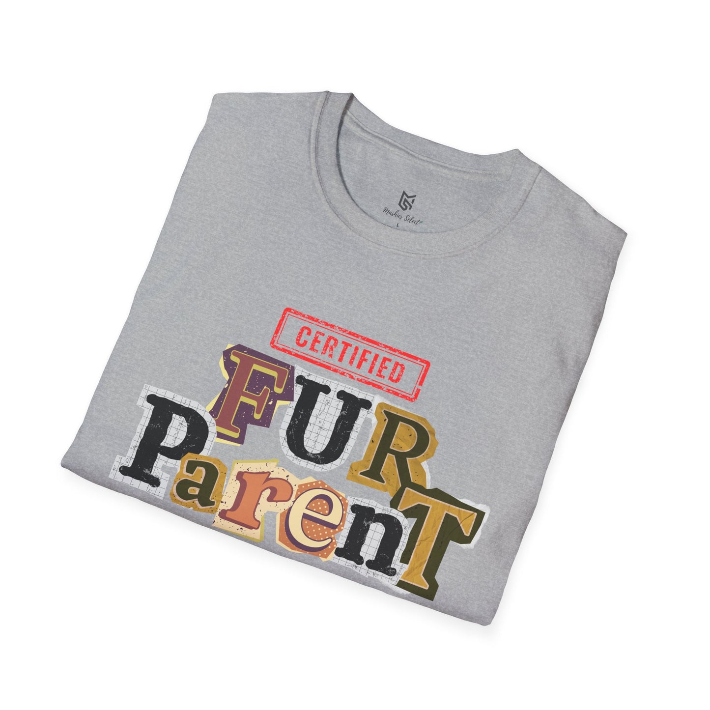 Certified Fur Parent Unisex T-Shirt – Cute Pet Lover Gift, Dog Mom & Dad Shirt, Animal Lover Apparel