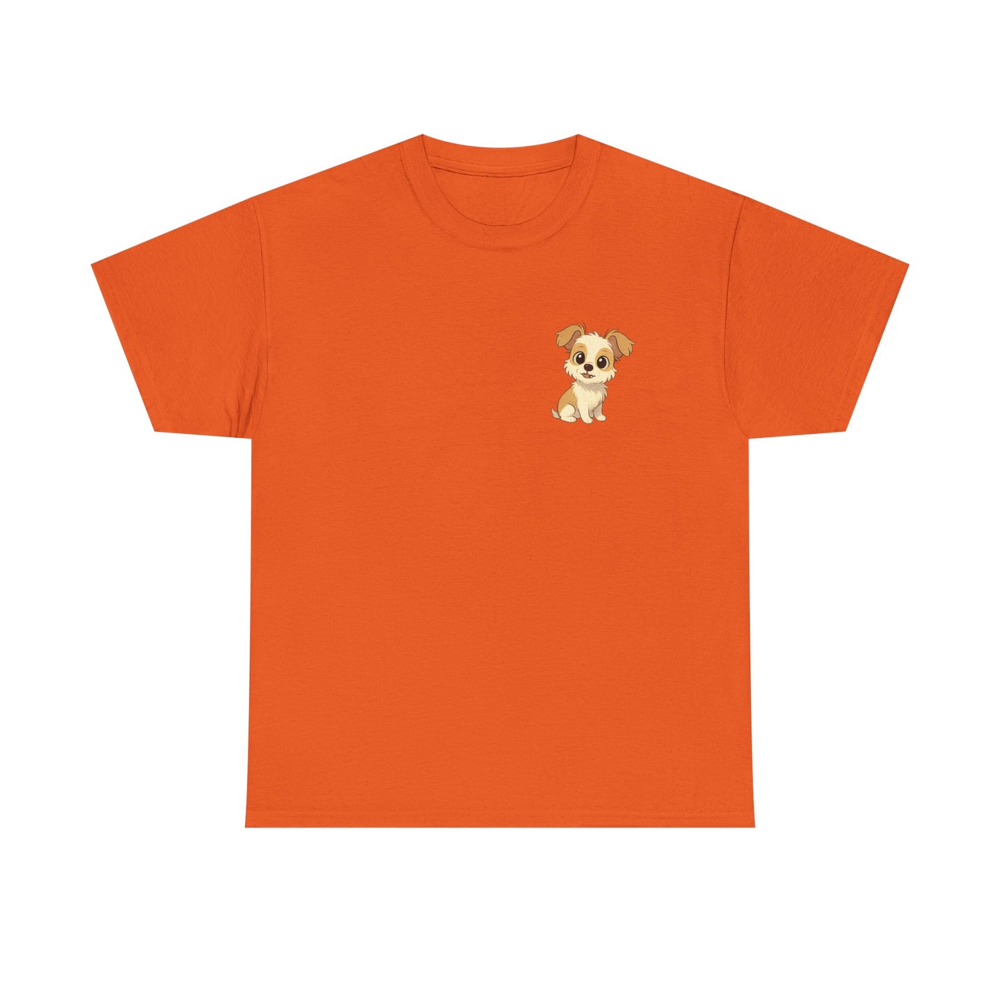 Cute Puppy Unisex Heavy Cotton Tee | Dog Lover Shirt | Pet Owner Gift | Animal Lover Apparel | Birthday & Casual Wea