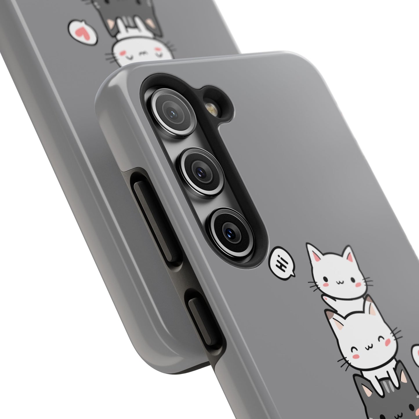 Cute Cat Stack Phone Cases - Adorable Kitty Design, Durable Tough Cases for Cat Lovers, Gifts for Birthdays, Holidays, Daily Use