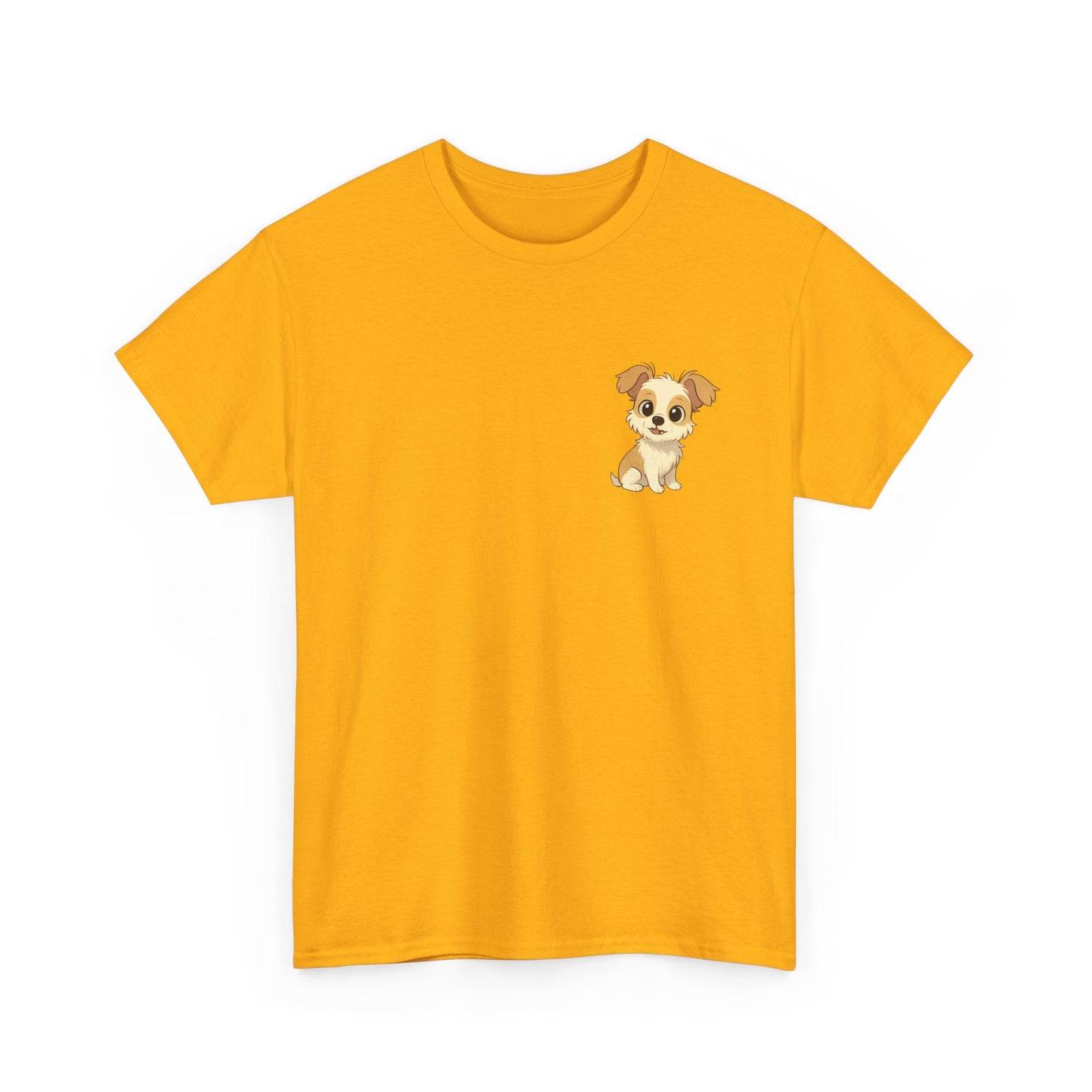 Cute Puppy Unisex Heavy Cotton Tee | Dog Lover Shirt | Pet Owner Gift | Animal Lover Apparel | Birthday & Casual Wea