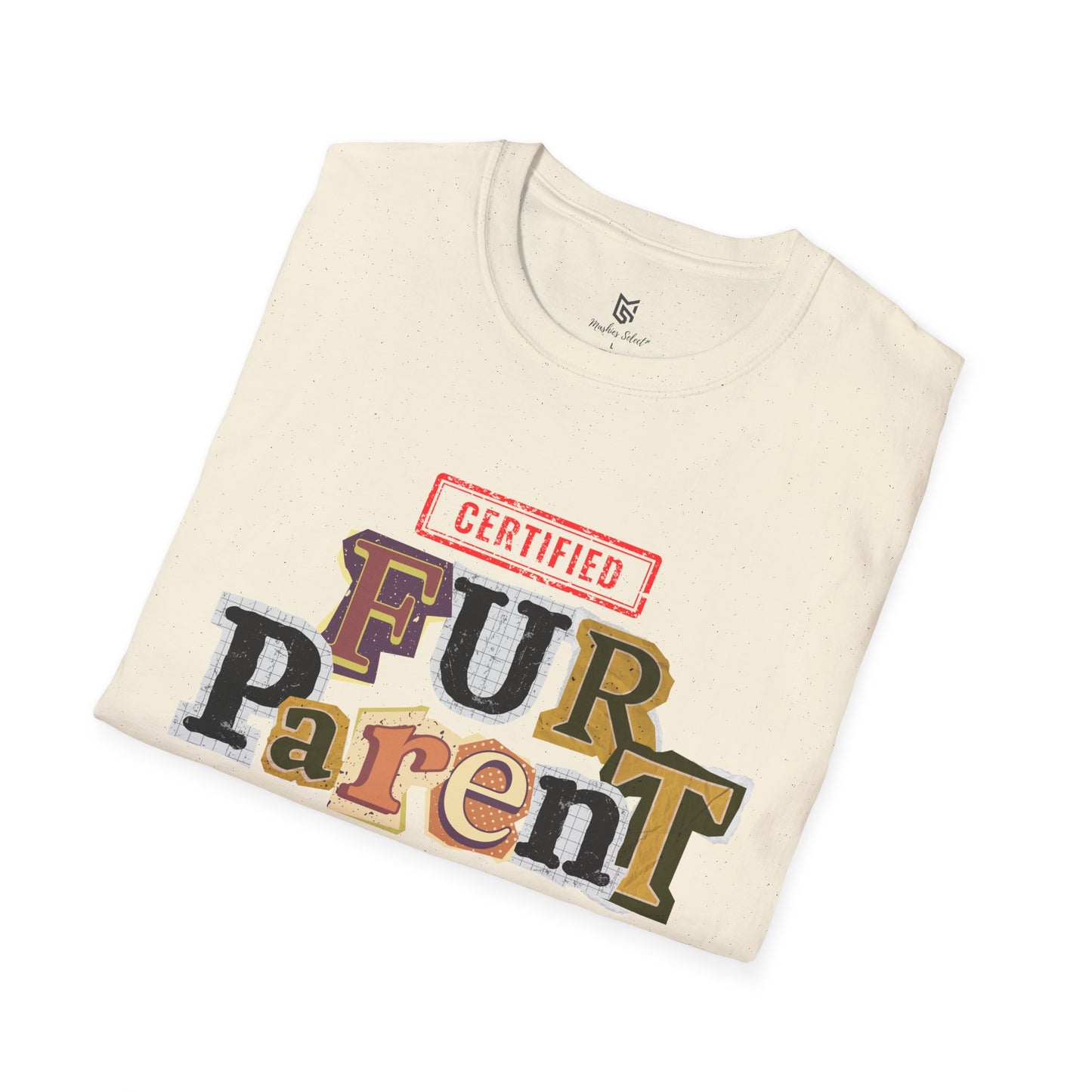 Certified Fur Parent Unisex T-Shirt – Cute Pet Lover Gift, Dog Mom & Dad Shirt, Animal Lover Apparel