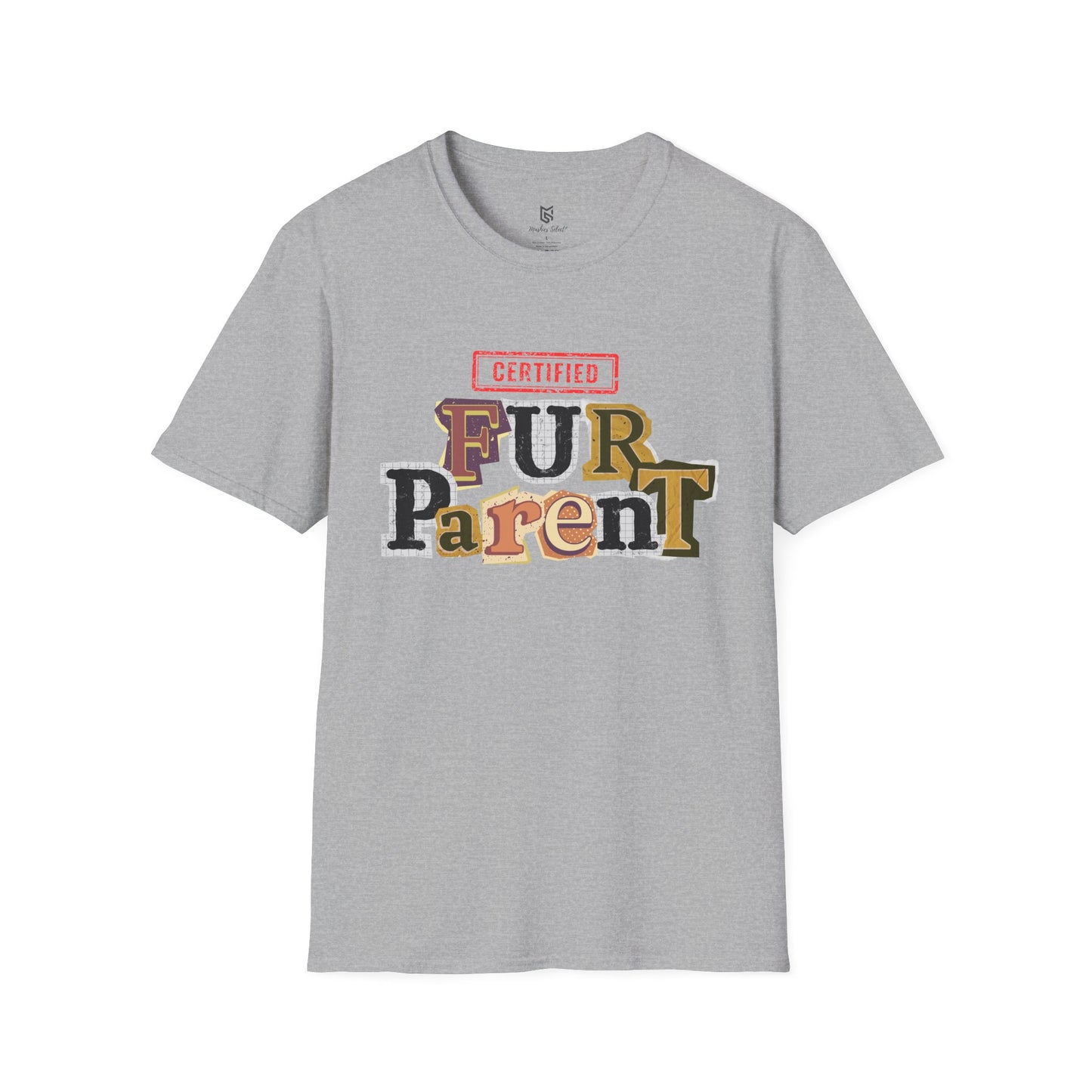 Certified Fur Parent Unisex T-Shirt – Cute Pet Lover Gift, Dog Mom & Dad Shirt, Animal Lover Apparel