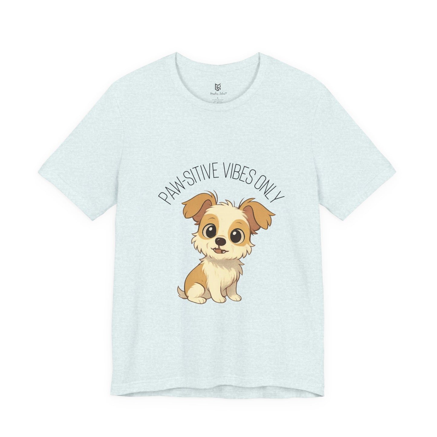 Paw-sitive Vibes Only Dog Lover T-Shirt – Cute Unisex Pet Tee, Animal Lover Gift, Casual Dog Shirt for Birthdays & Everyday Wear
