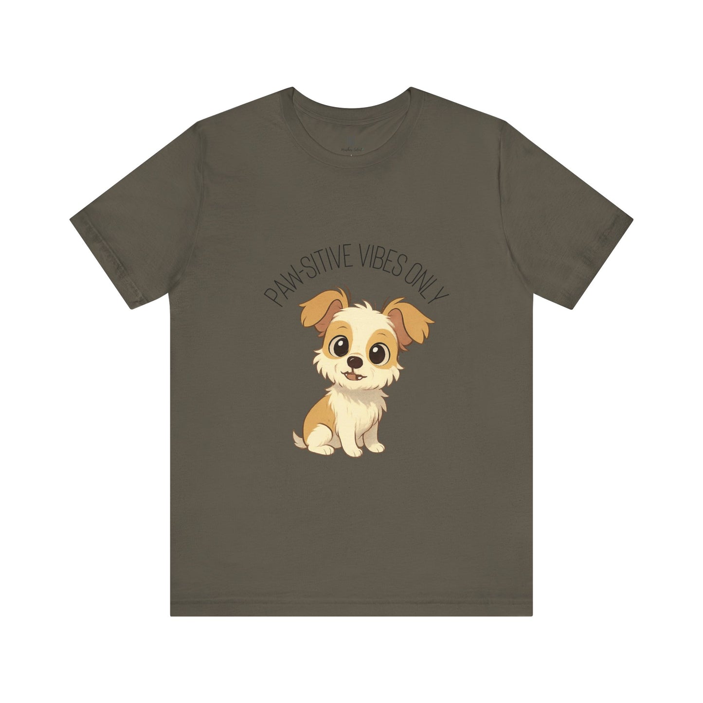 Paw-sitive Vibes Only Dog Lover T-Shirt – Cute Unisex Pet Tee, Animal Lover Gift, Casual Dog Shirt for Birthdays & Everyday Wear