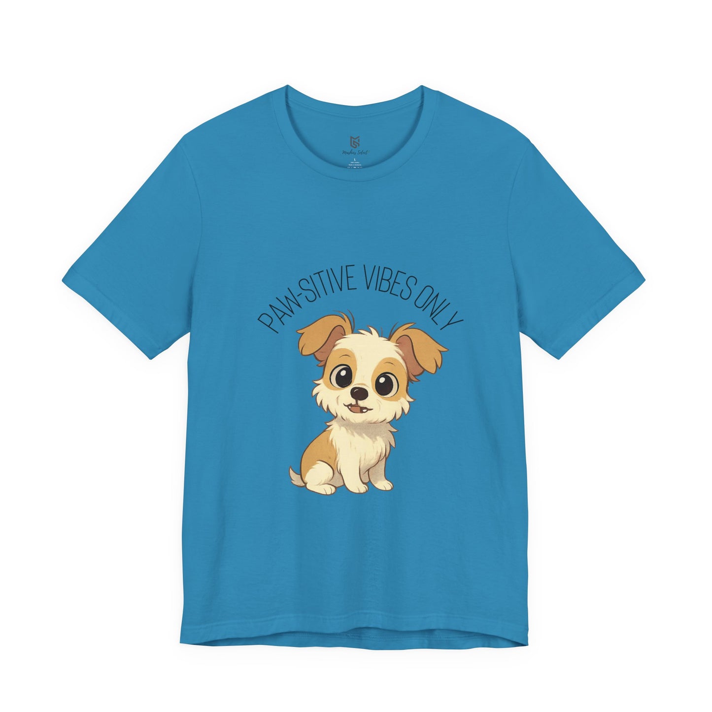 Paw-sitive Vibes Only Dog Lover T-Shirt – Cute Unisex Pet Tee, Animal Lover Gift, Casual Dog Shirt for Birthdays & Everyday Wear